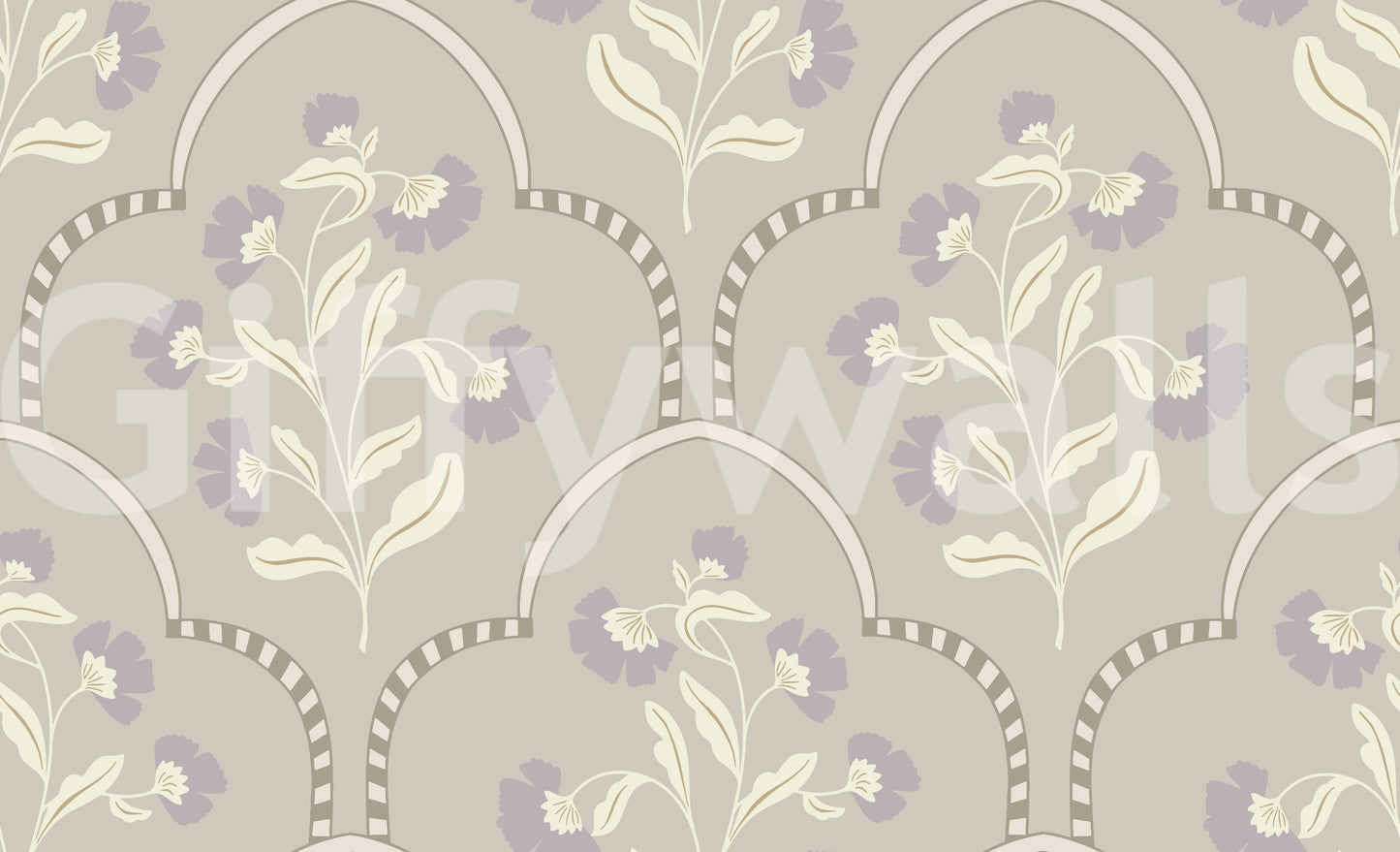 Floral Lattice Wallpaper