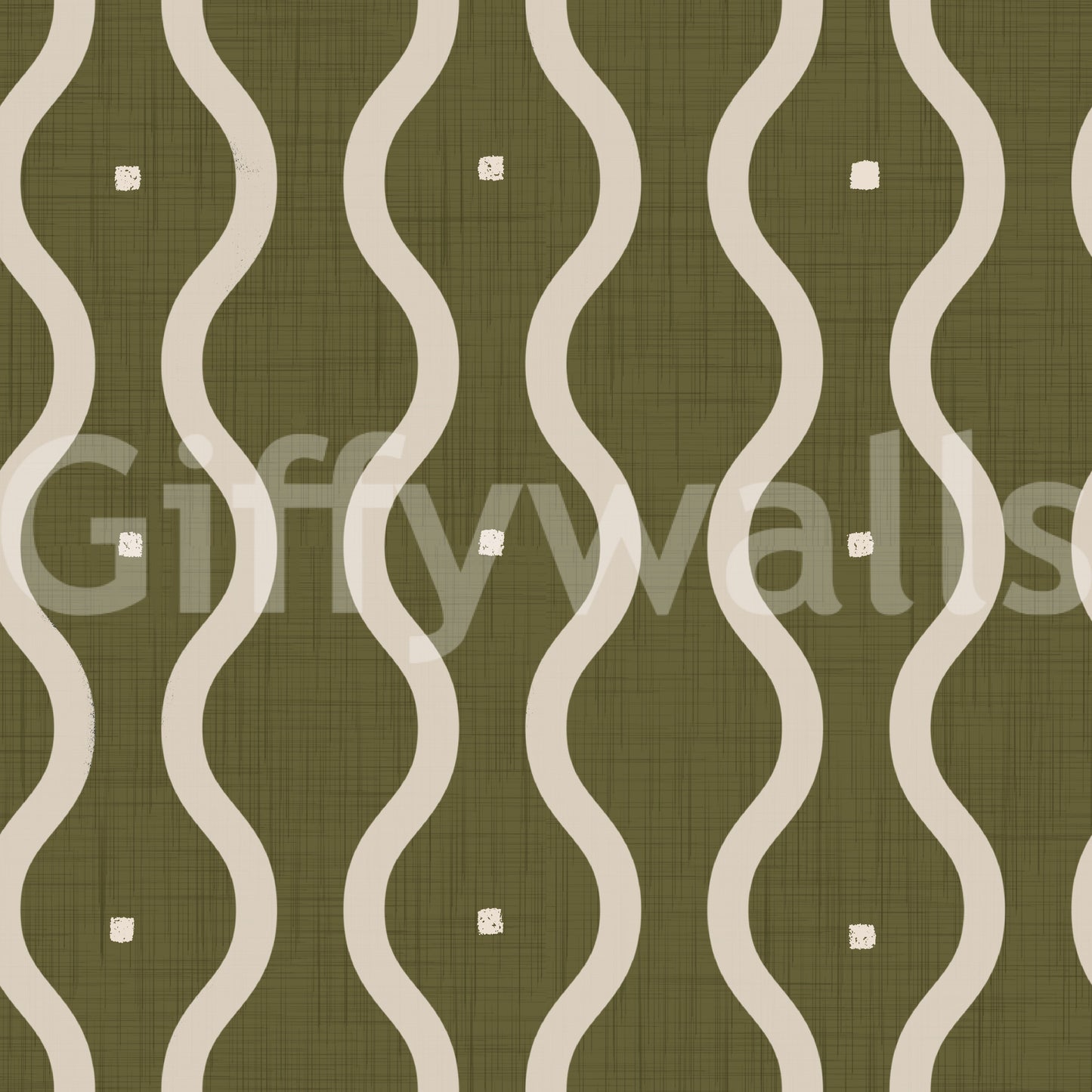 Olive Grove Waves Wallpaper