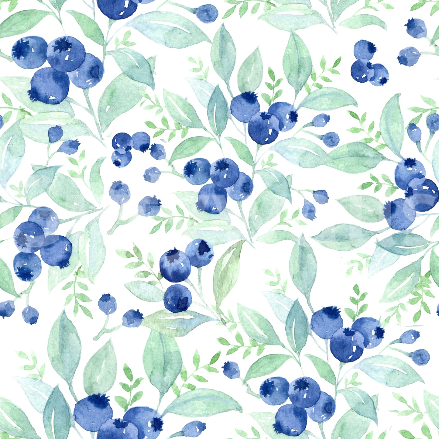 Berry Bliss Watercolor Wallpaper