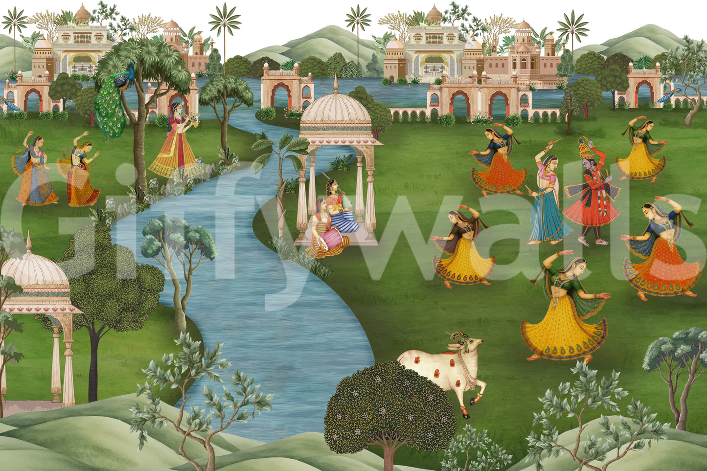 Ragamala Rhythm Wall Mural