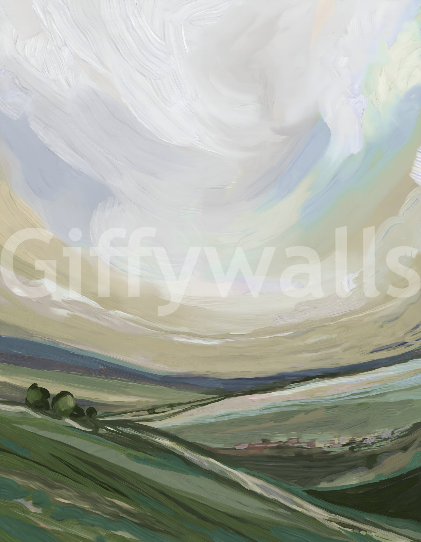 Yorkshire Landscape Oils Wall Mural