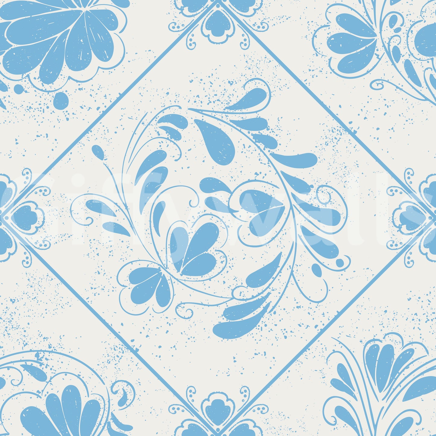 Delft Bloom Wallpaper