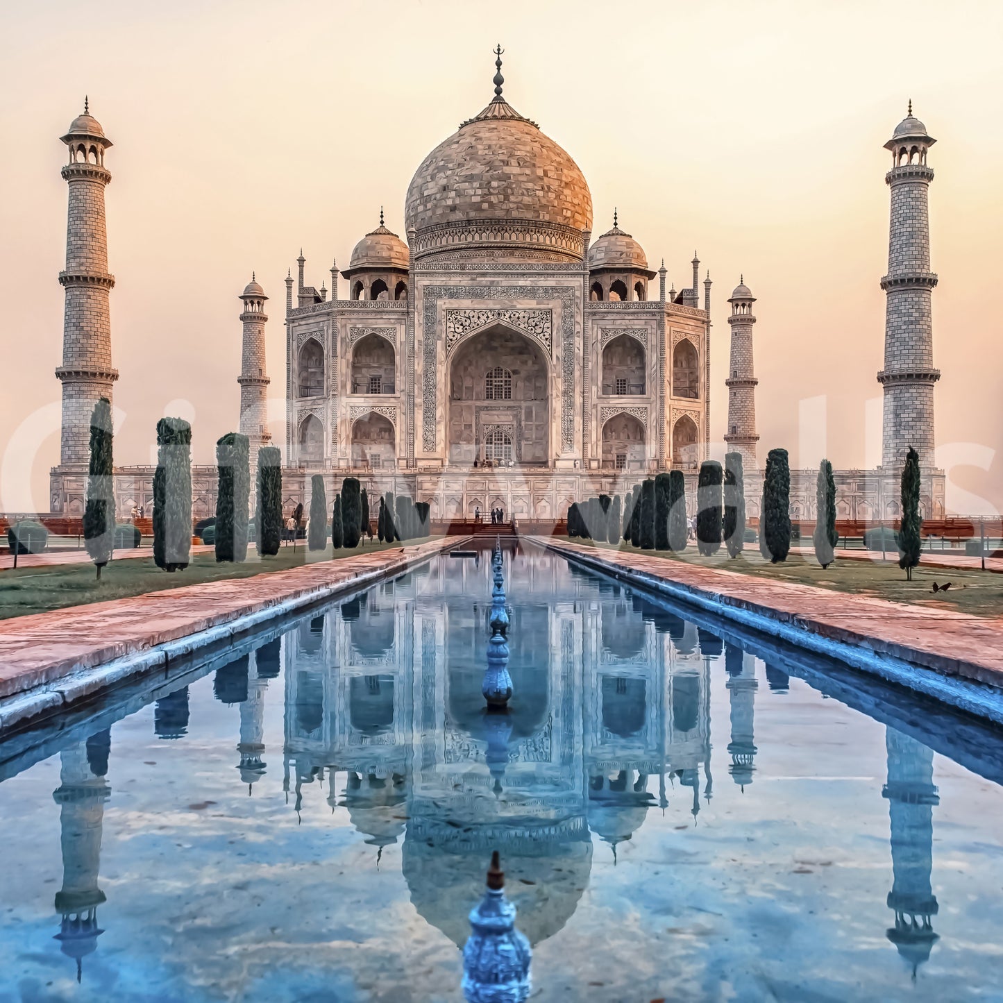 Taj Reflection Wall Mural for spiritual home styling