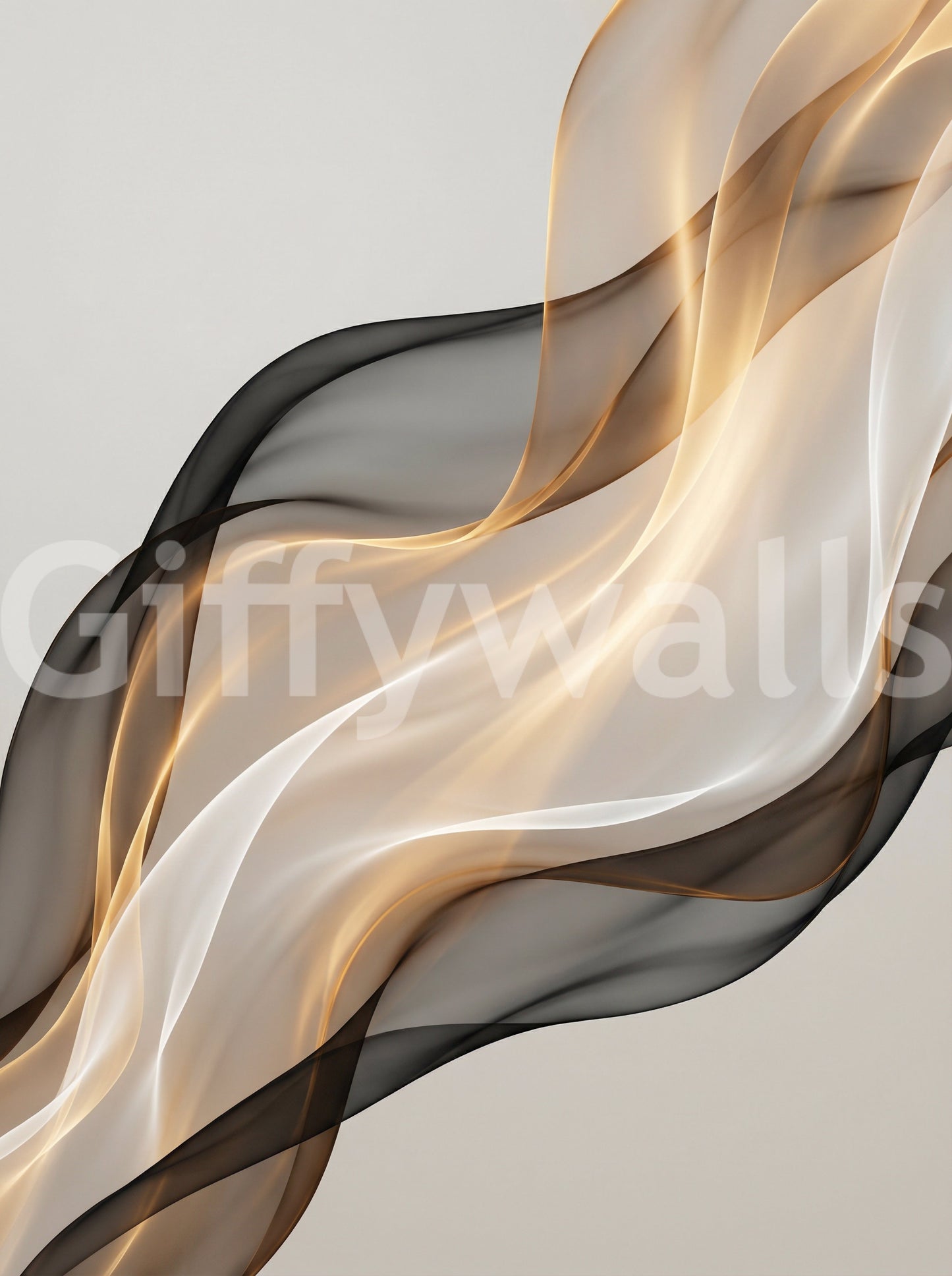 Ethereal Flow Wall Mural for stylish master bedrooms.