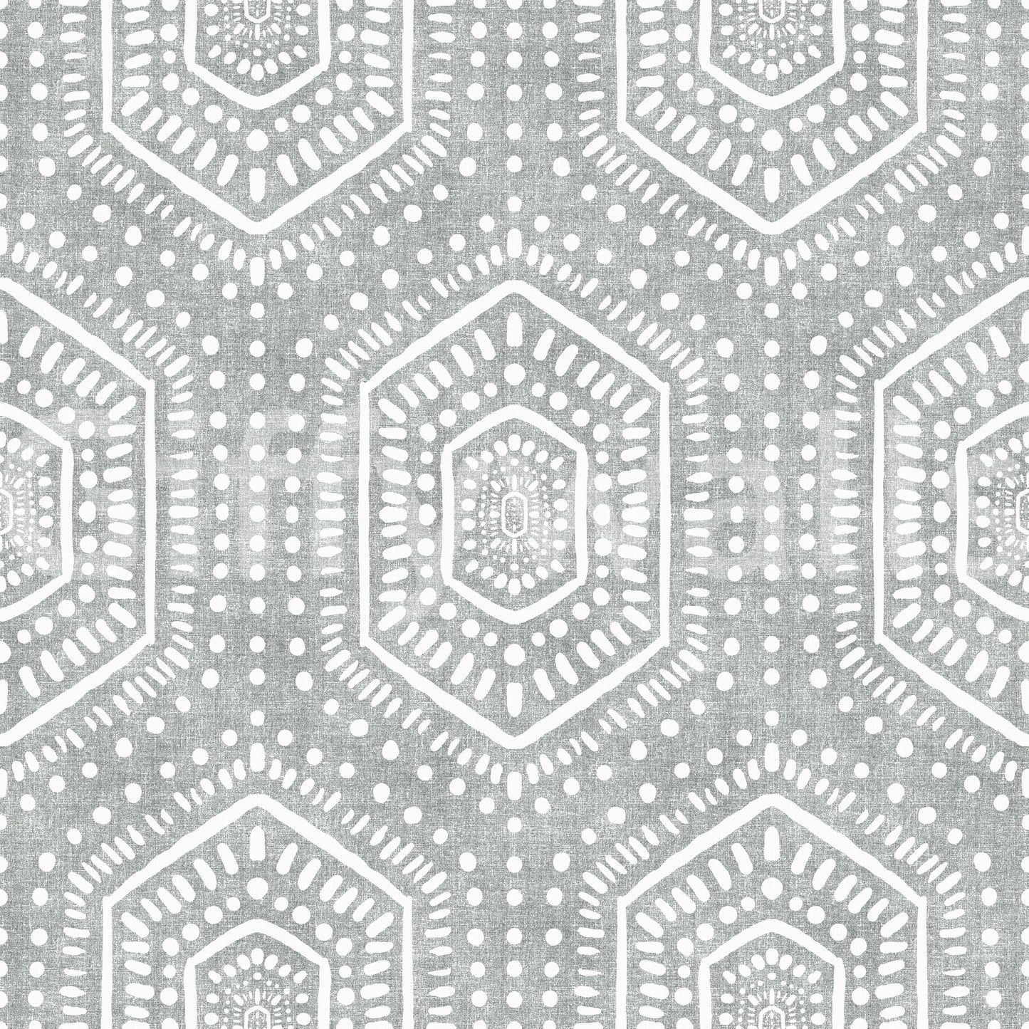 Boho Painted Grunge Grey Clouds Wallpaper