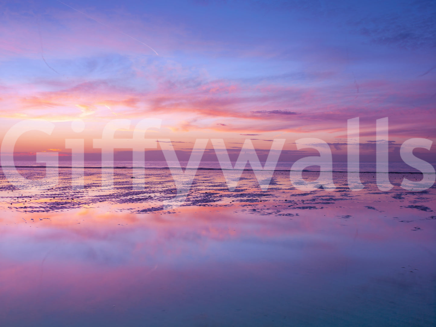 Sunrise at beach Wall Mural