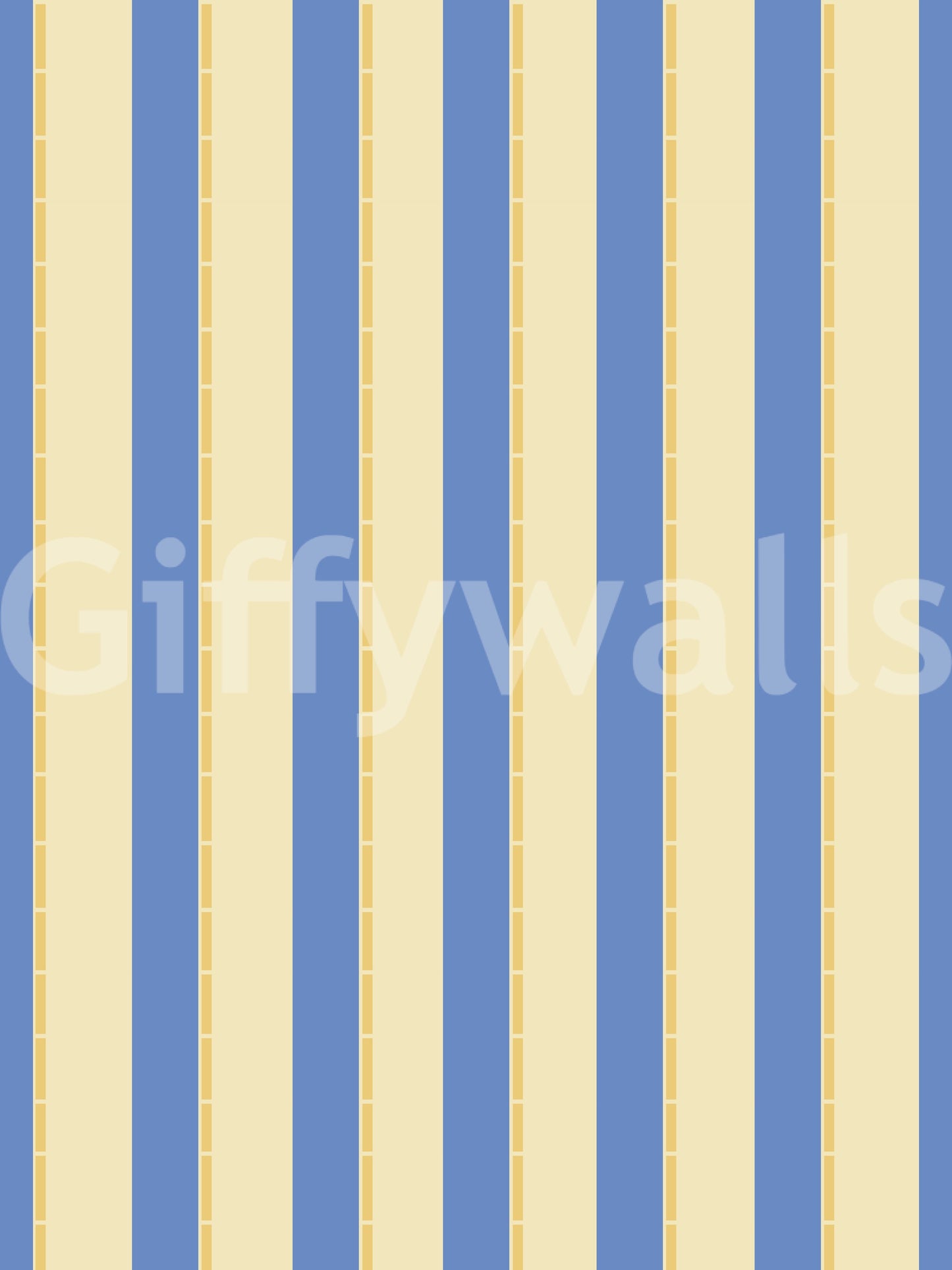 Blue and yellow Candy stripes Wallpaper
