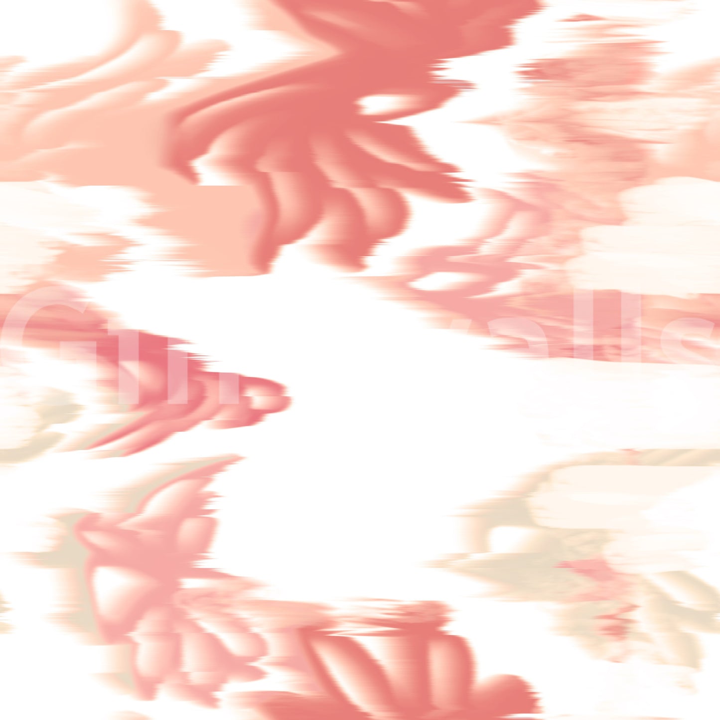 Coral Mist Flow wallpaper pattern with blended coral hues and light flow