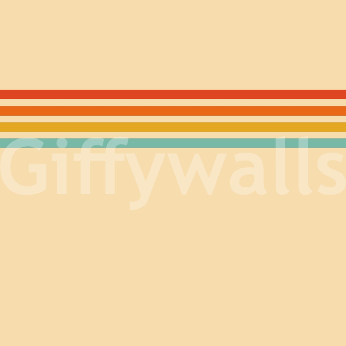 Retro Stripe Revival Wall Mural