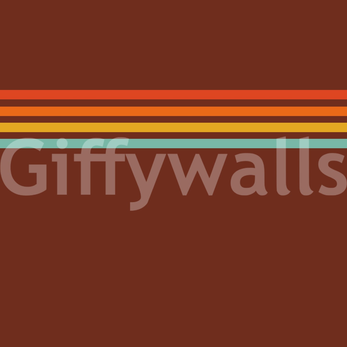 Retro Stripe Horizon Wall Mural