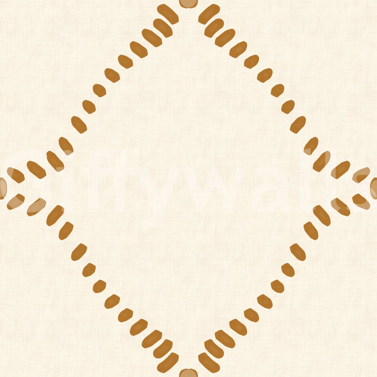 Beachy Boho Golden Dotted Lattice Wallpaper
