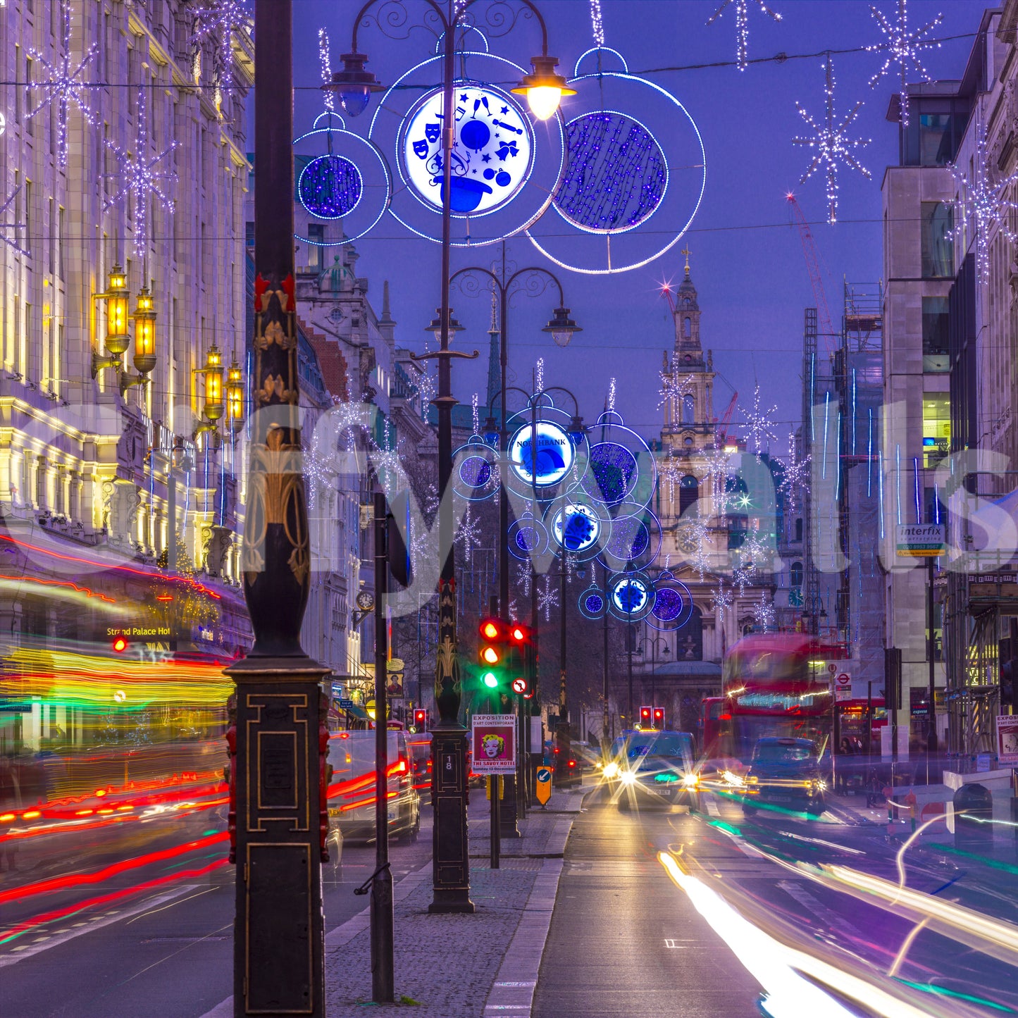 Metropolitan Magic: Night Lights & City Trails Wall Mural