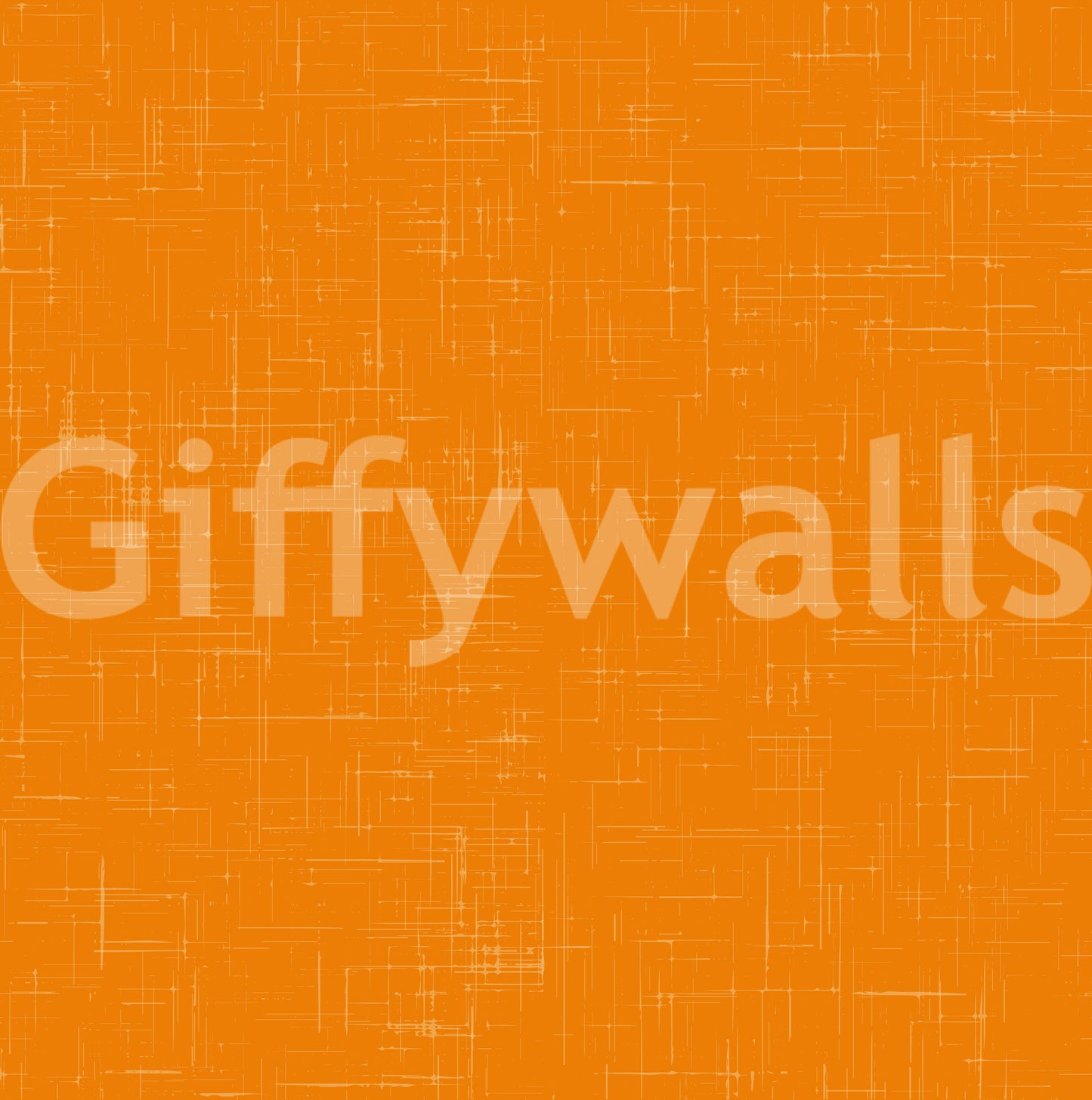 Close up view of the intricate orange linen texture wallpaper surface details