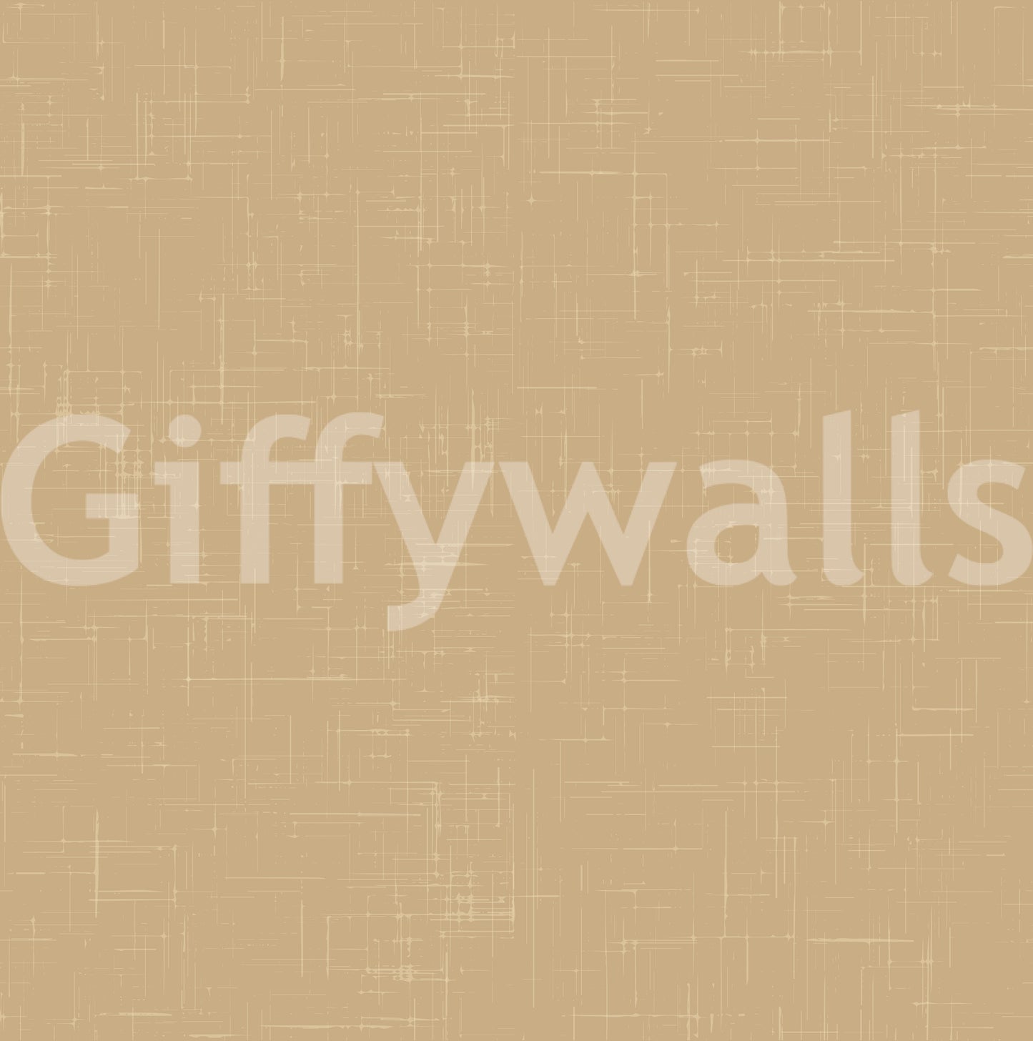 Detailed view of the woven fabric effect on taupe linen wallpaper., GD9954