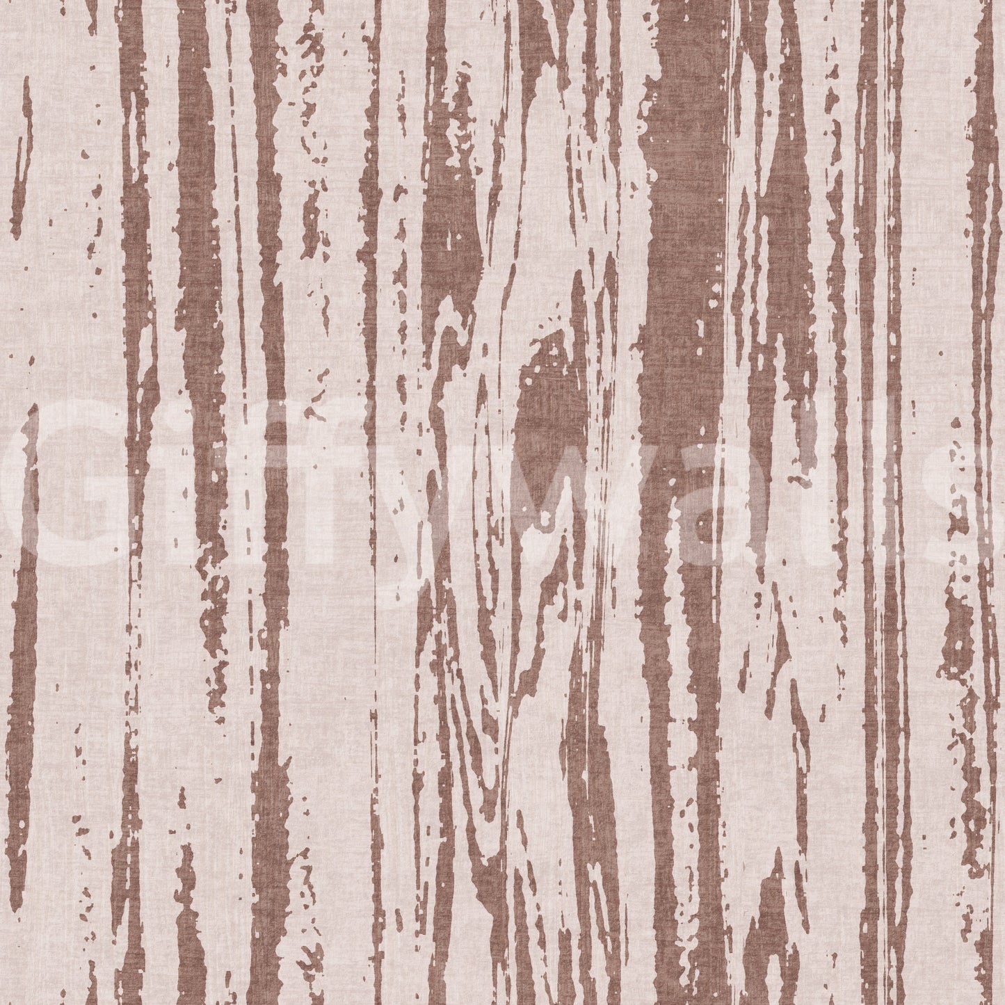 Textured design of taupe and cream distressed wood grain wallpaper.