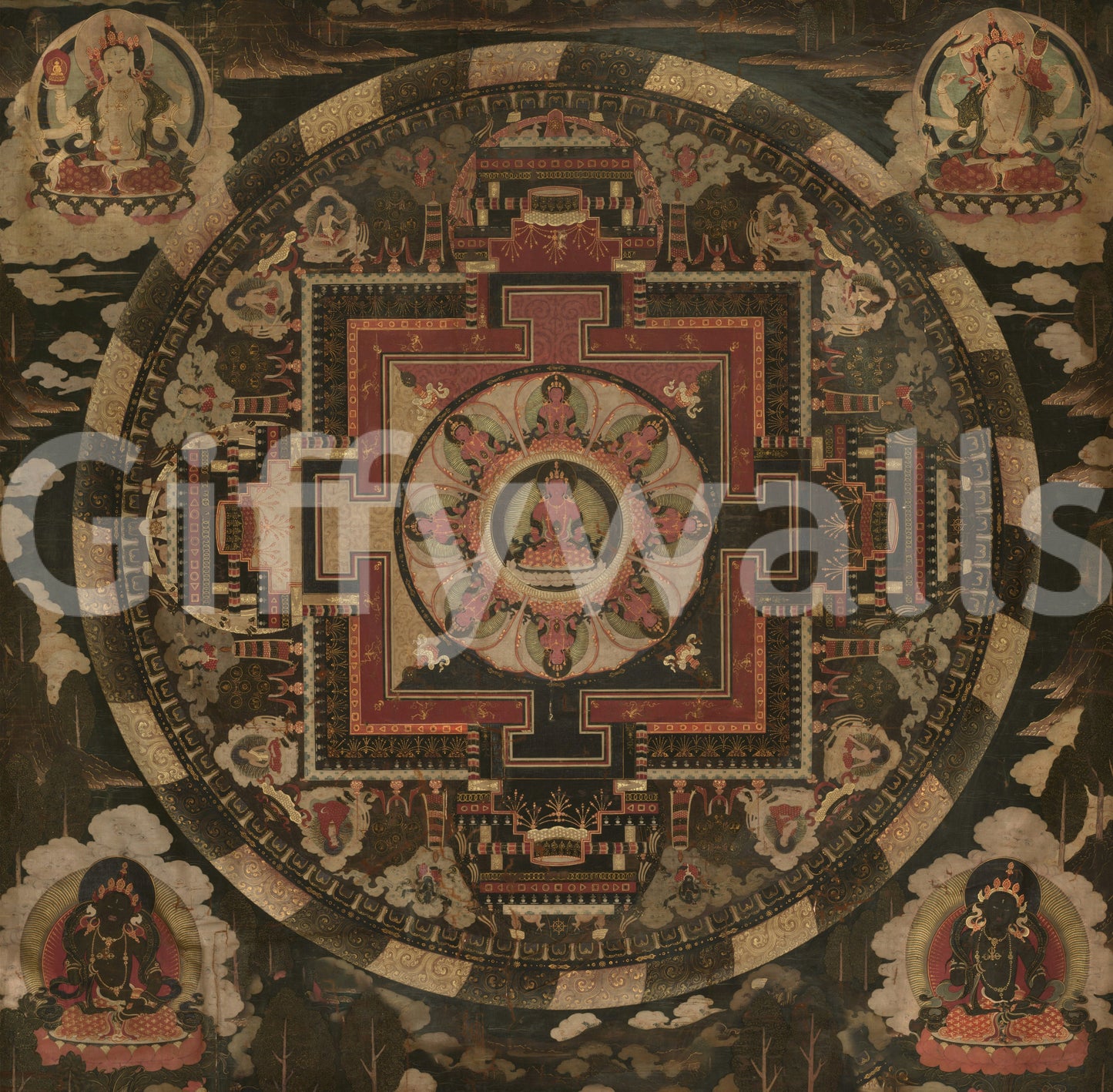 Sacred Mandala Tapestry Wall Mural