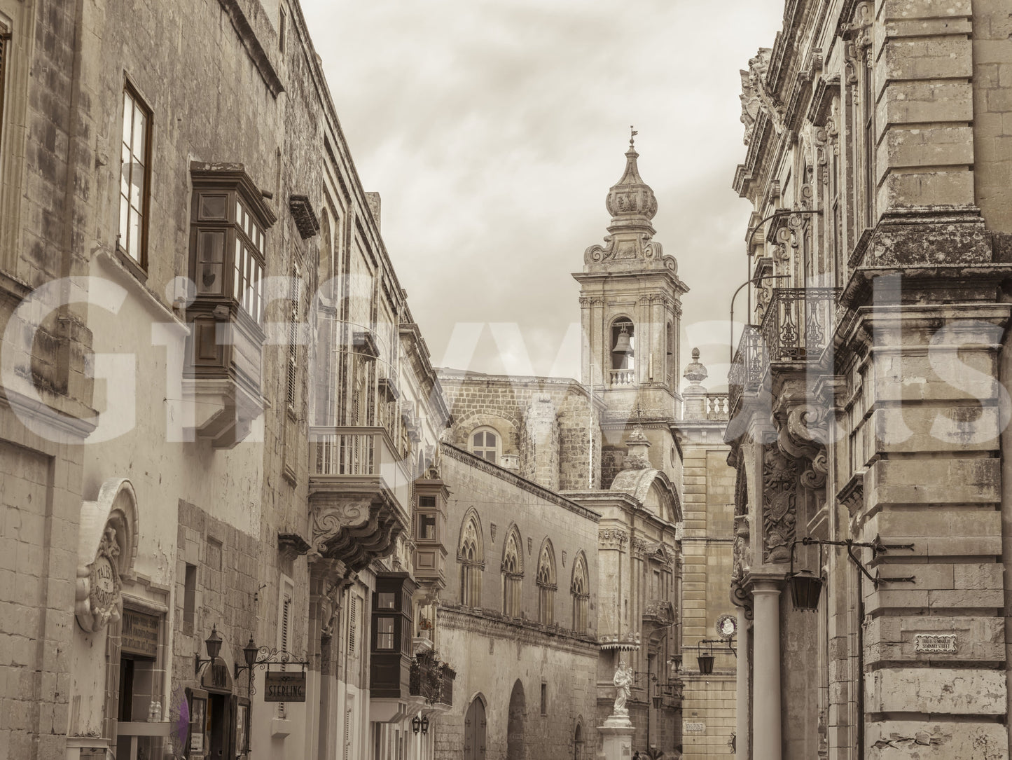 Mdina: Echoes of Stone and Spire Wall Mural