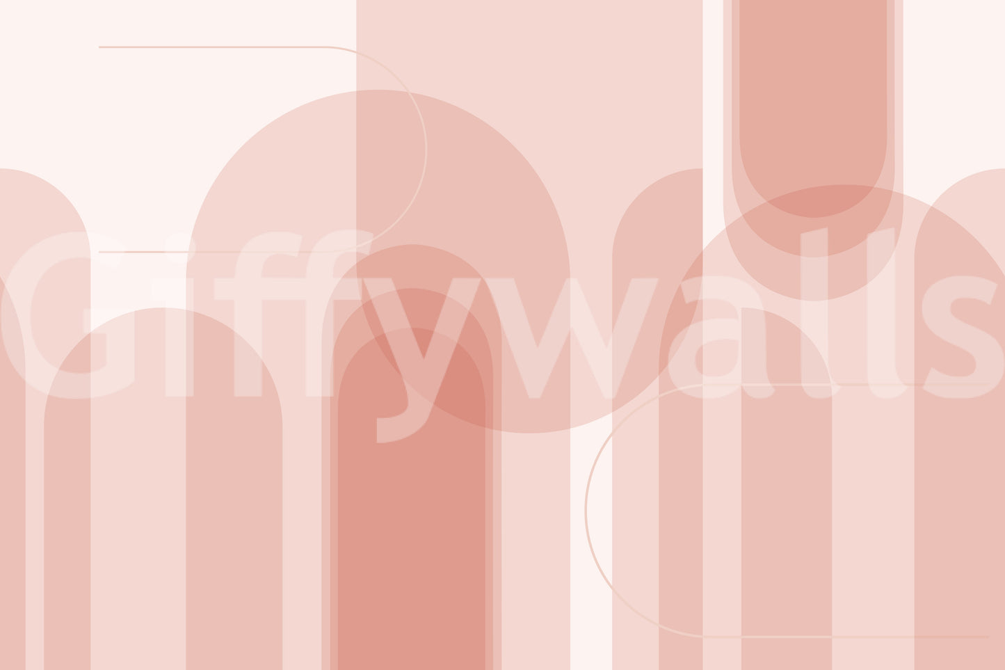 Blush Geometric Harmony Wall Mural