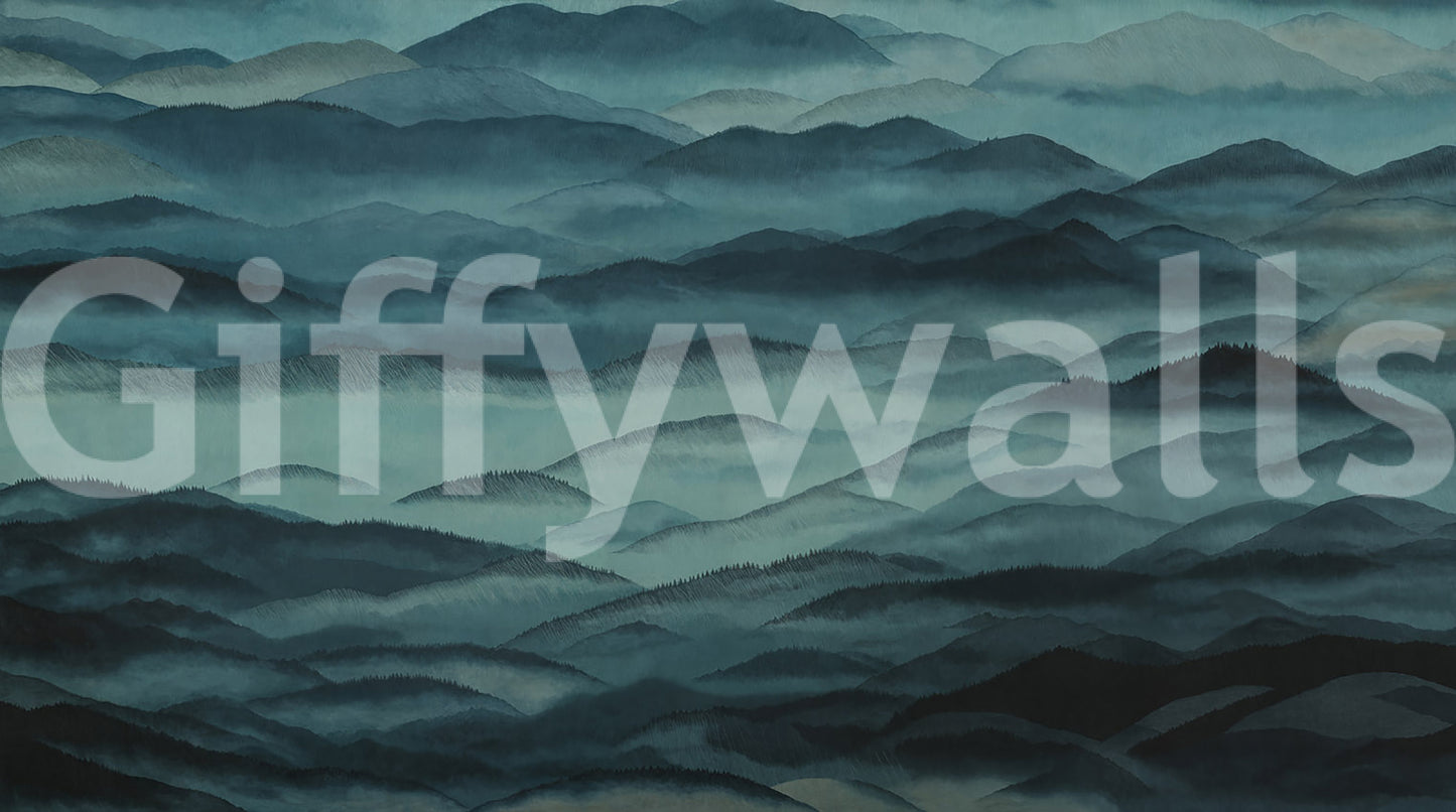 Roerich Hills Wall Mural