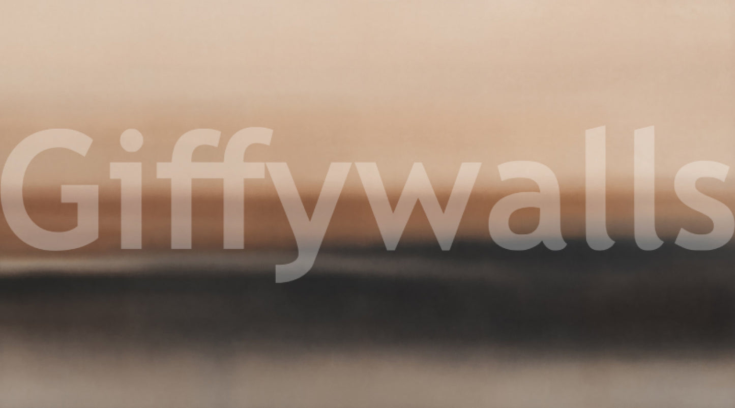 Abstract horizontal gradient wall mural in peach and charcoal tones., GD10387