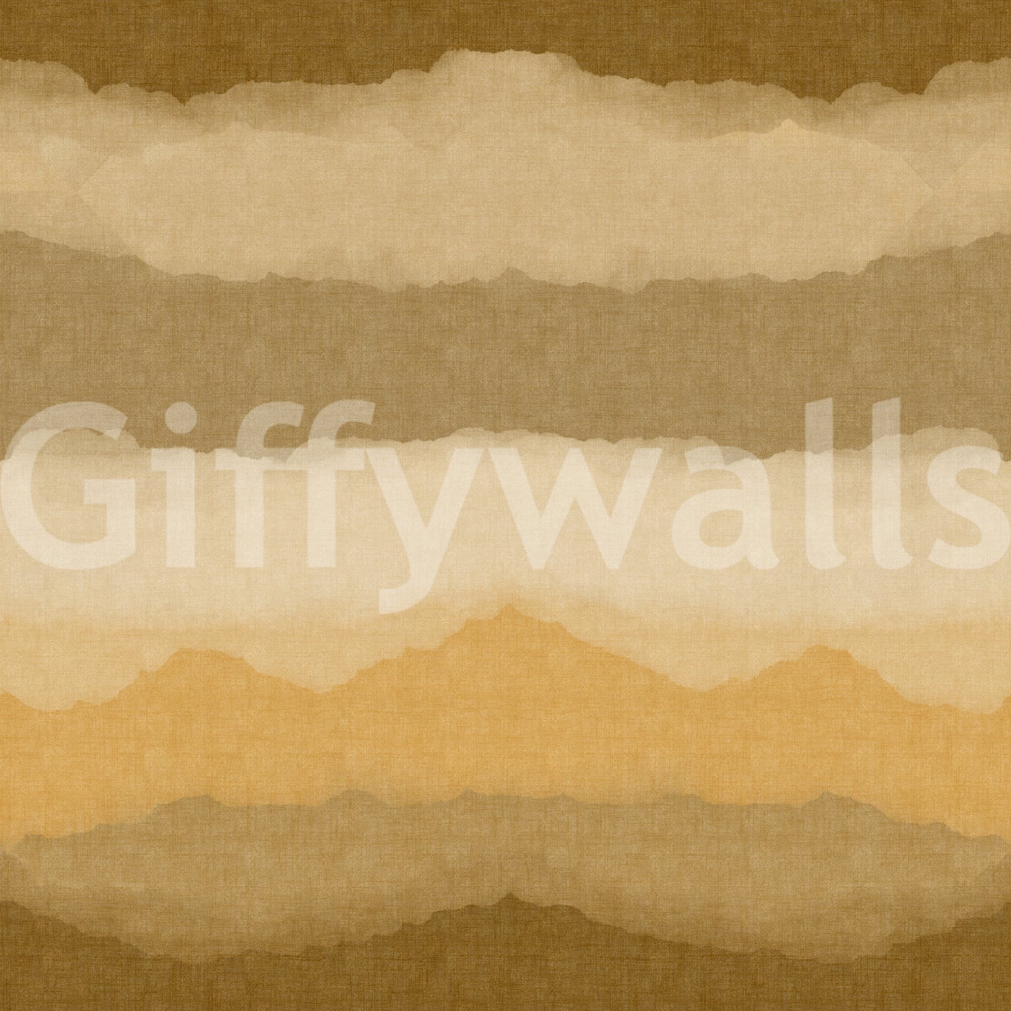 Relax ocher painted horizon wallpaper in brown and amber tones., GD10412