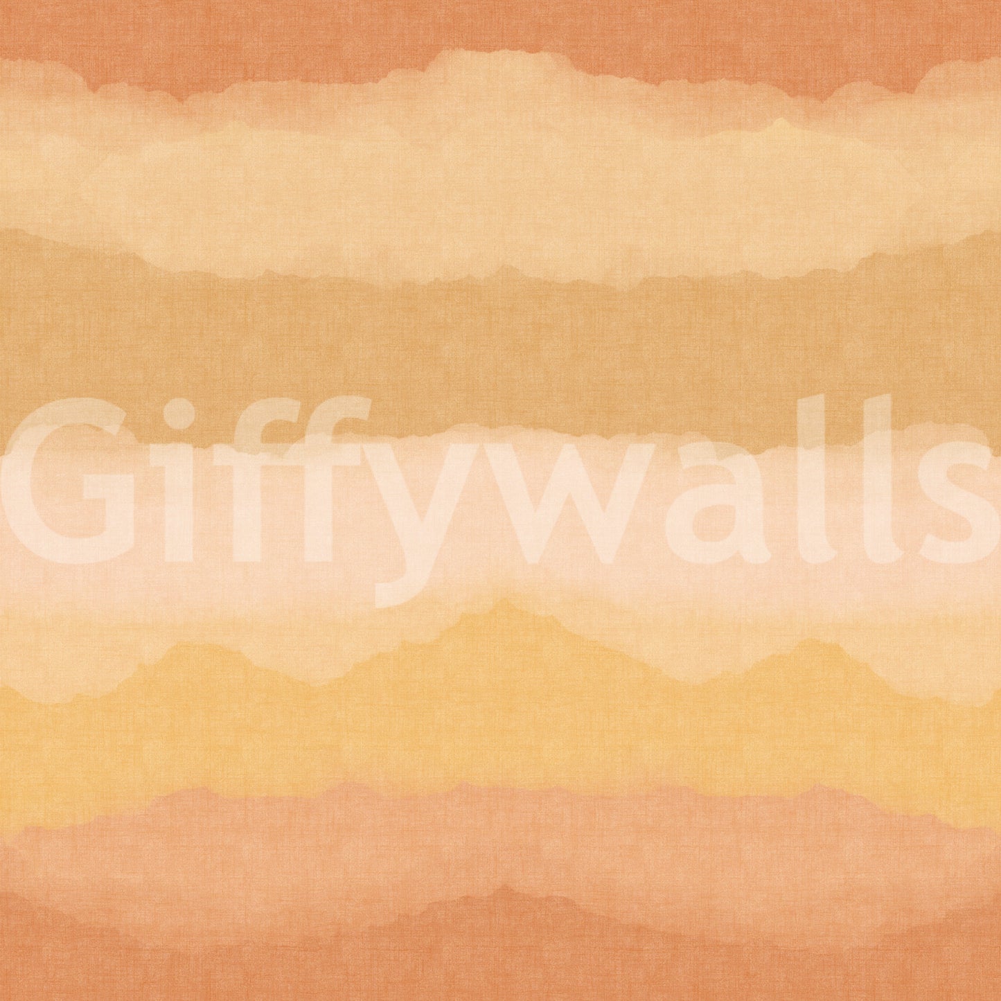 Watercolour ombre gradient wallpaper with orange golden and blush colour bands., GD10413