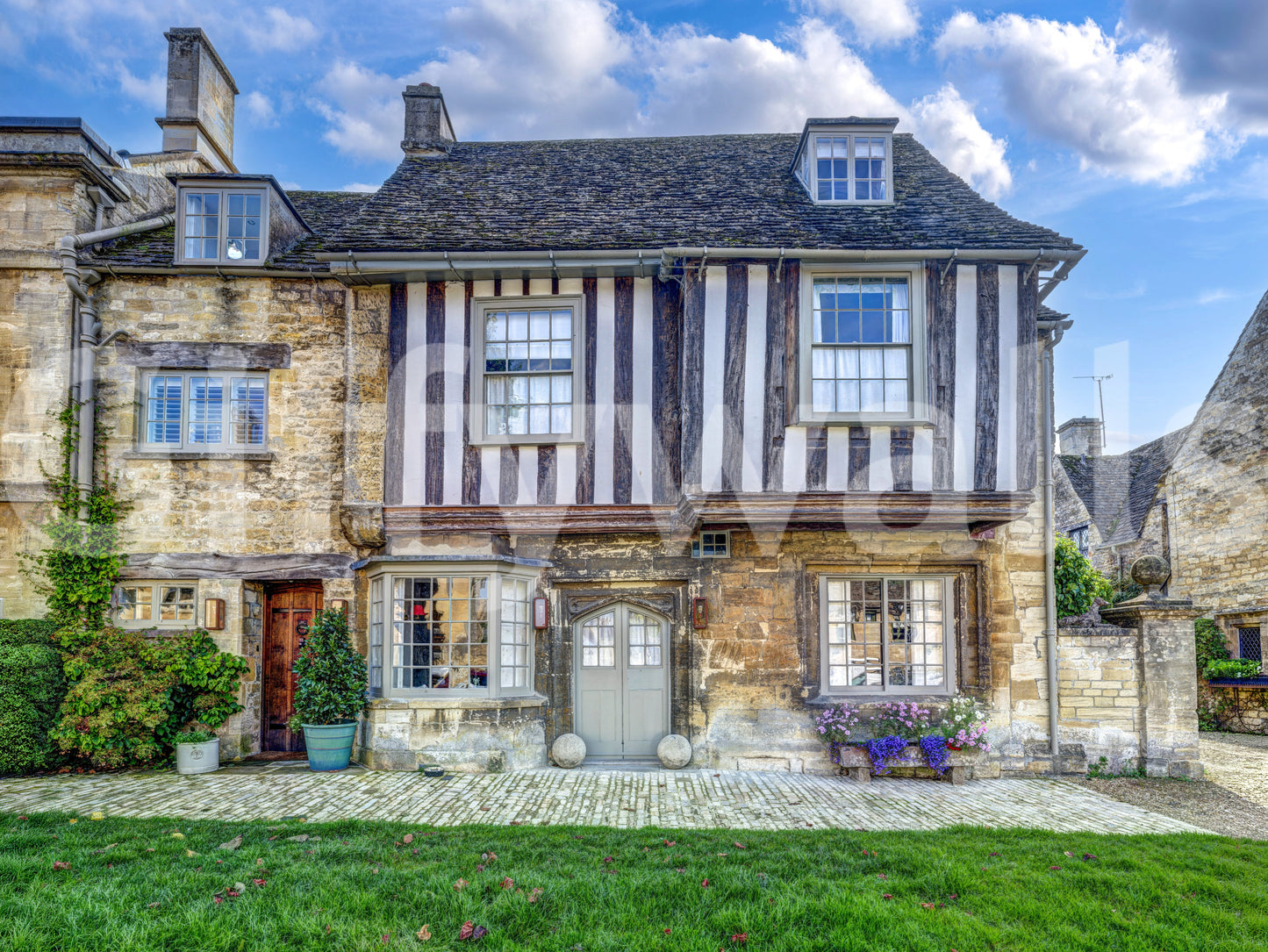 Cotswold Charm Cottage Wall Mural