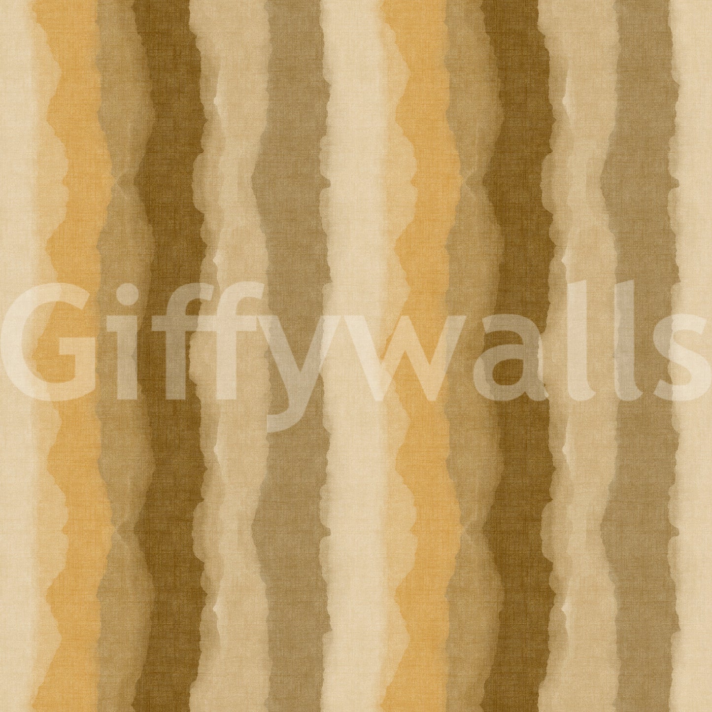 Relax Ocher Painted Stripes Wallpaper