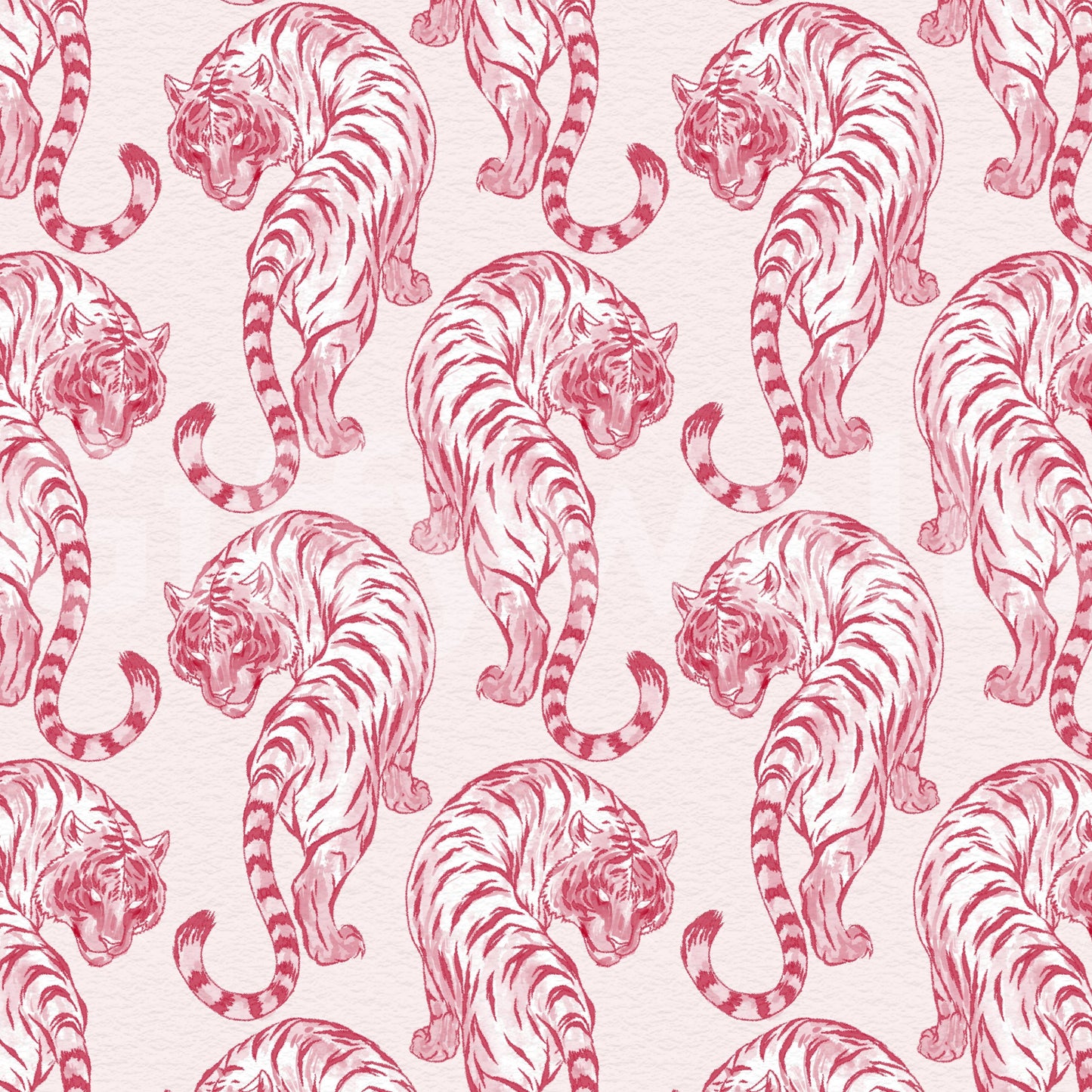 Chic Blush Tiger Motif Wallpaper Wallpaper
