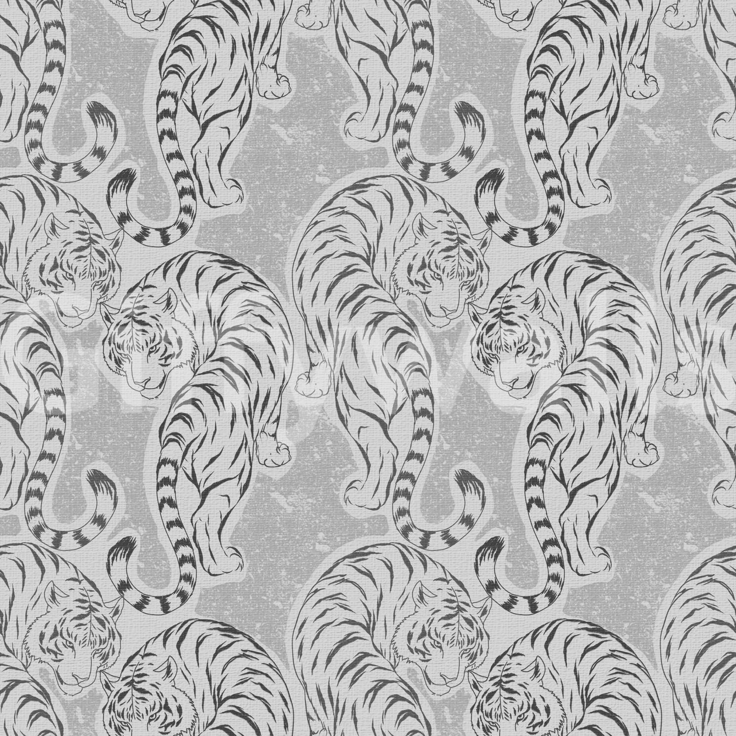Vintage Monochrome Tiger Wallpaper Wallpaper