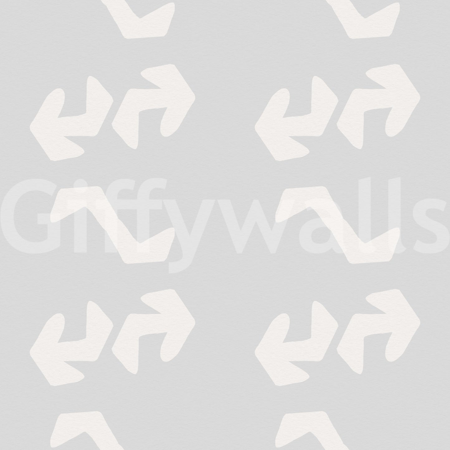 Playful Primitive Shapes on Soft Slate Wallpaper