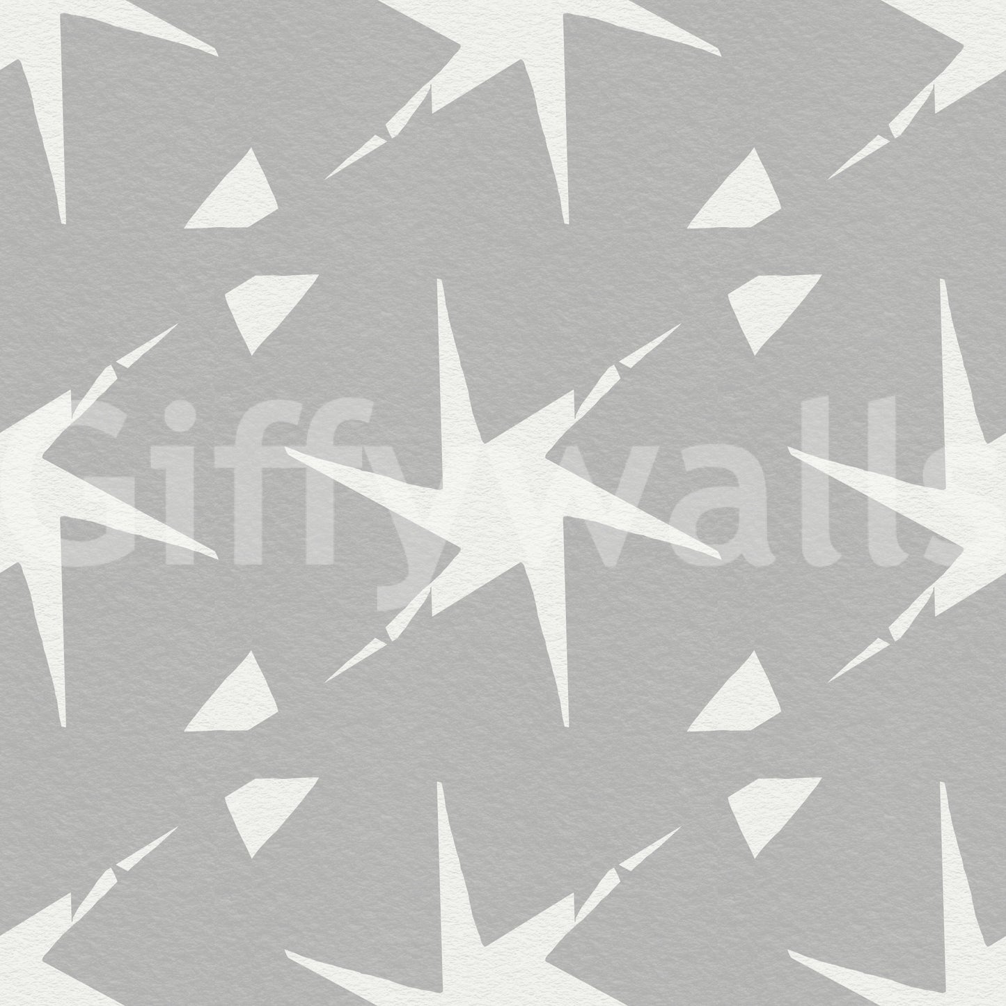 Textured Starburst Geometric Motif Wallpaper