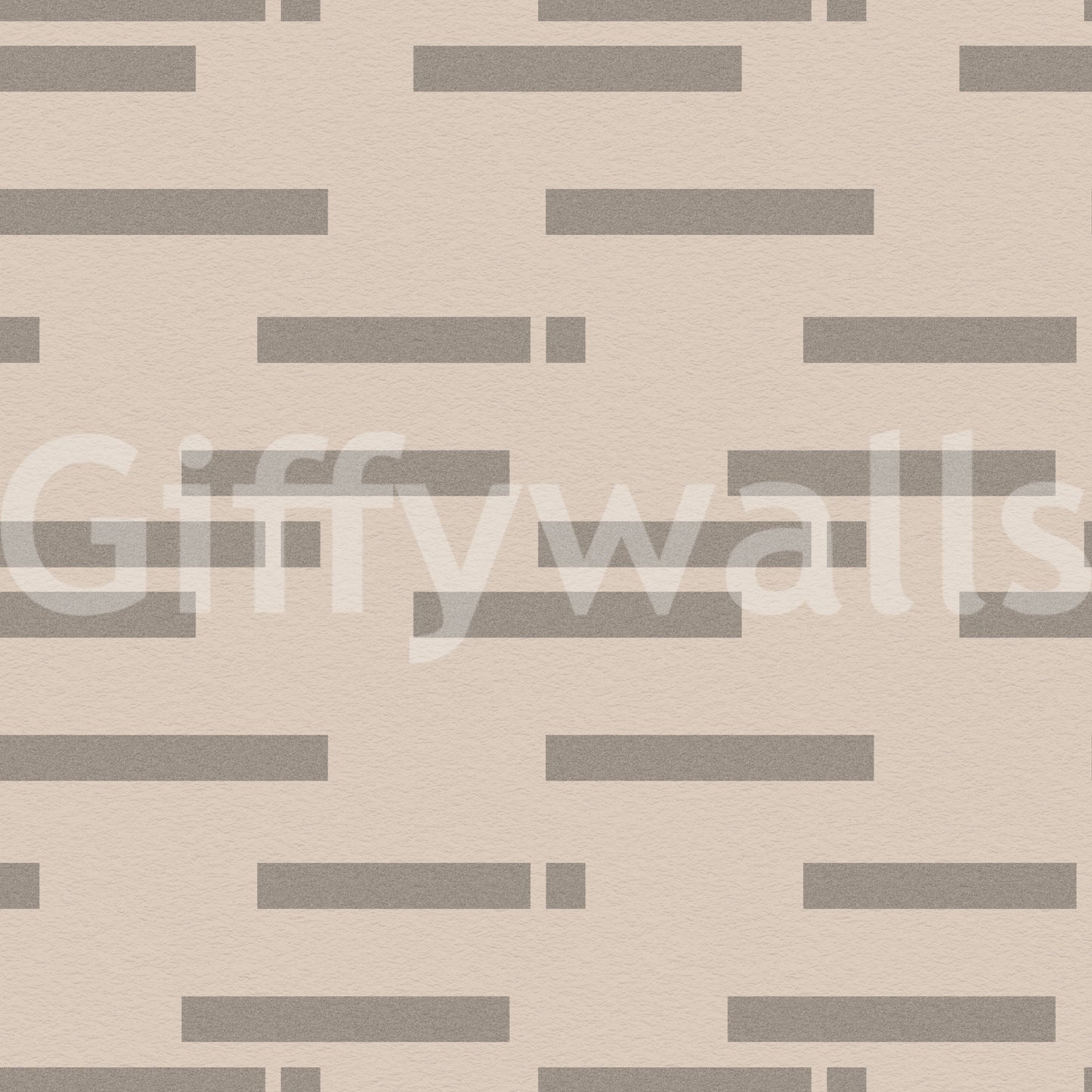 Minimalist Linear Rhythm in Taupe and Slate Wallpaper