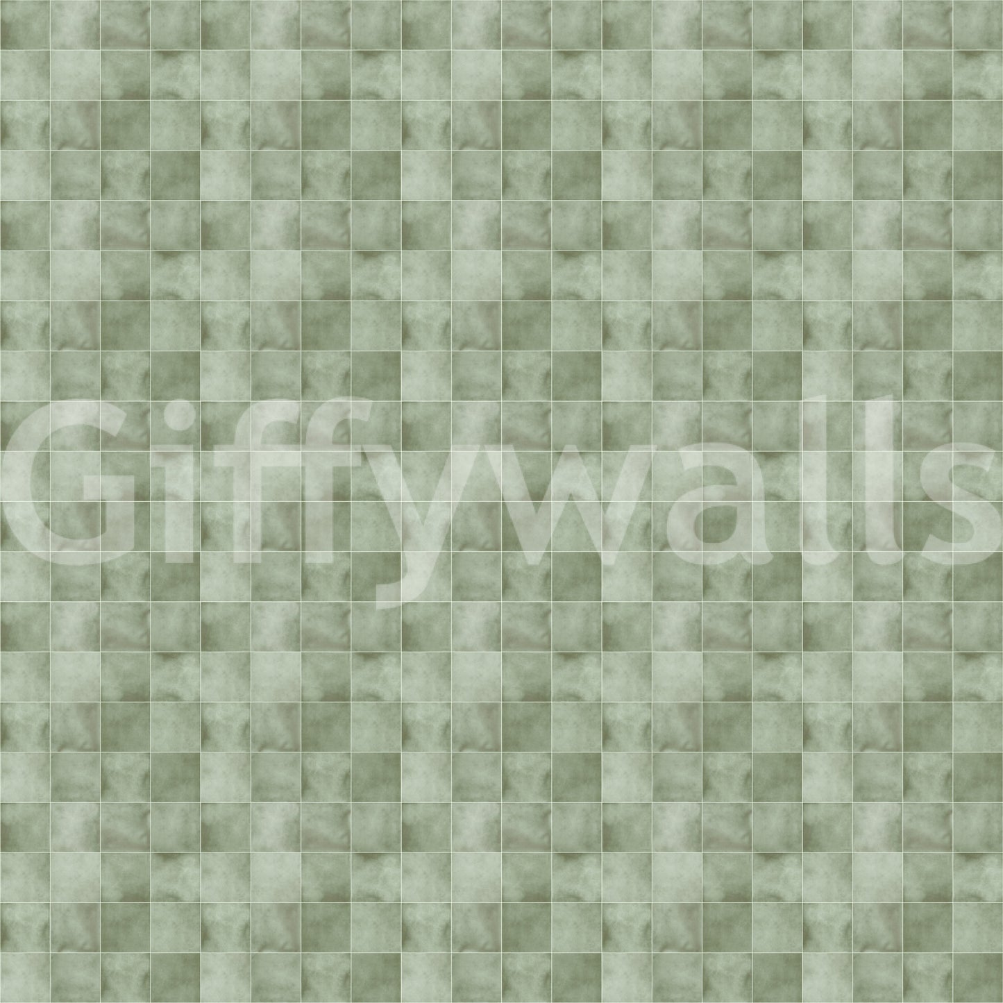 Zellige Style Tiles - Celadon Wallpaper
