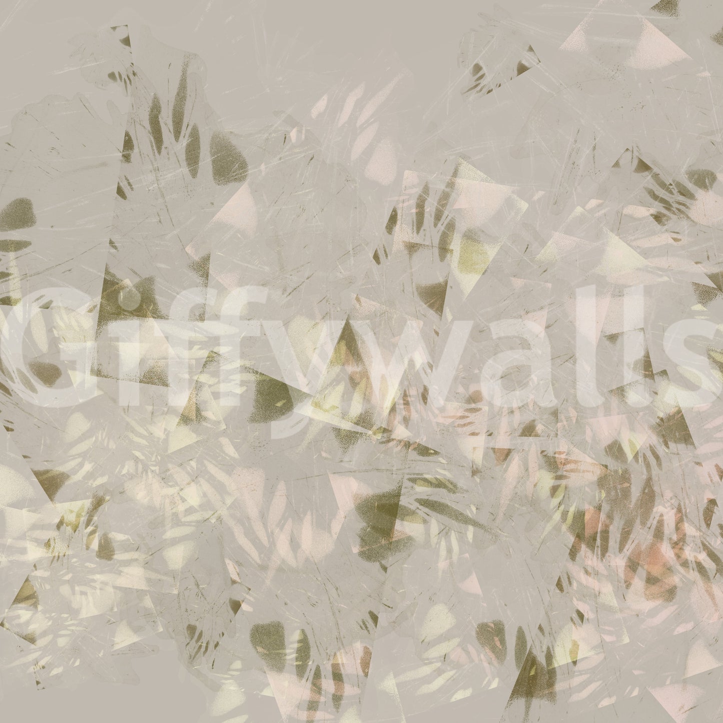 Soft Brushstroke Foliage Wall Mural