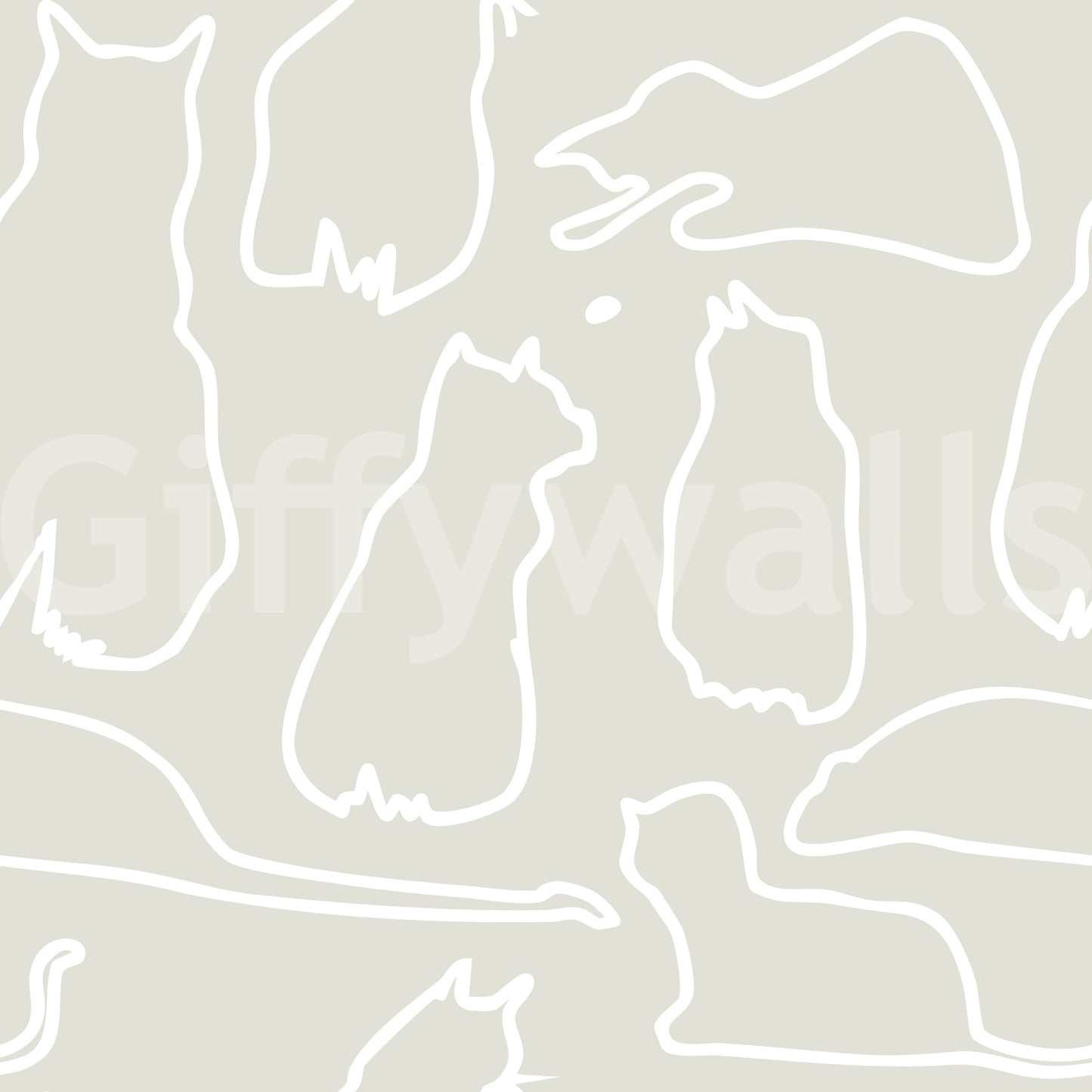 Munki and the Spot - Beige Wallpaper