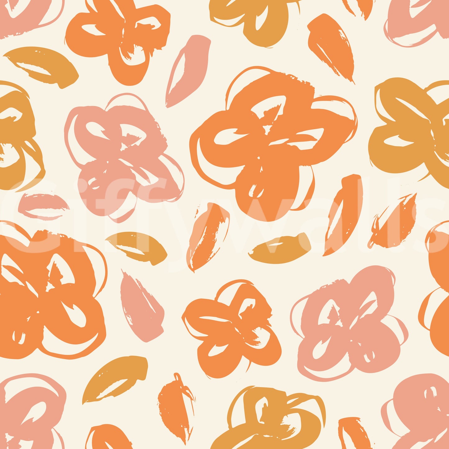 Sun-Kissed Botanical Bloom Wallpaper