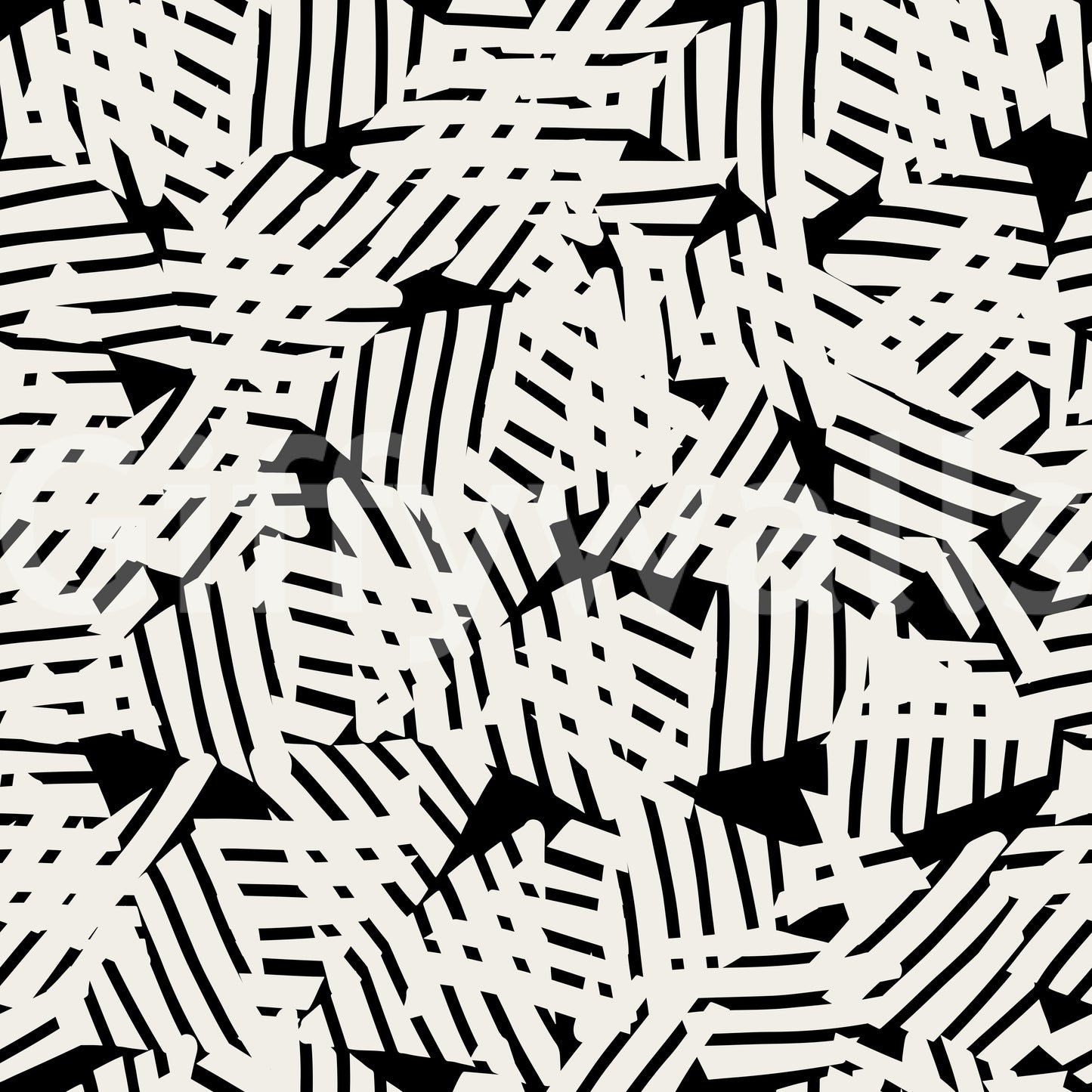 Monochrome Geometric Grid Wallpaper