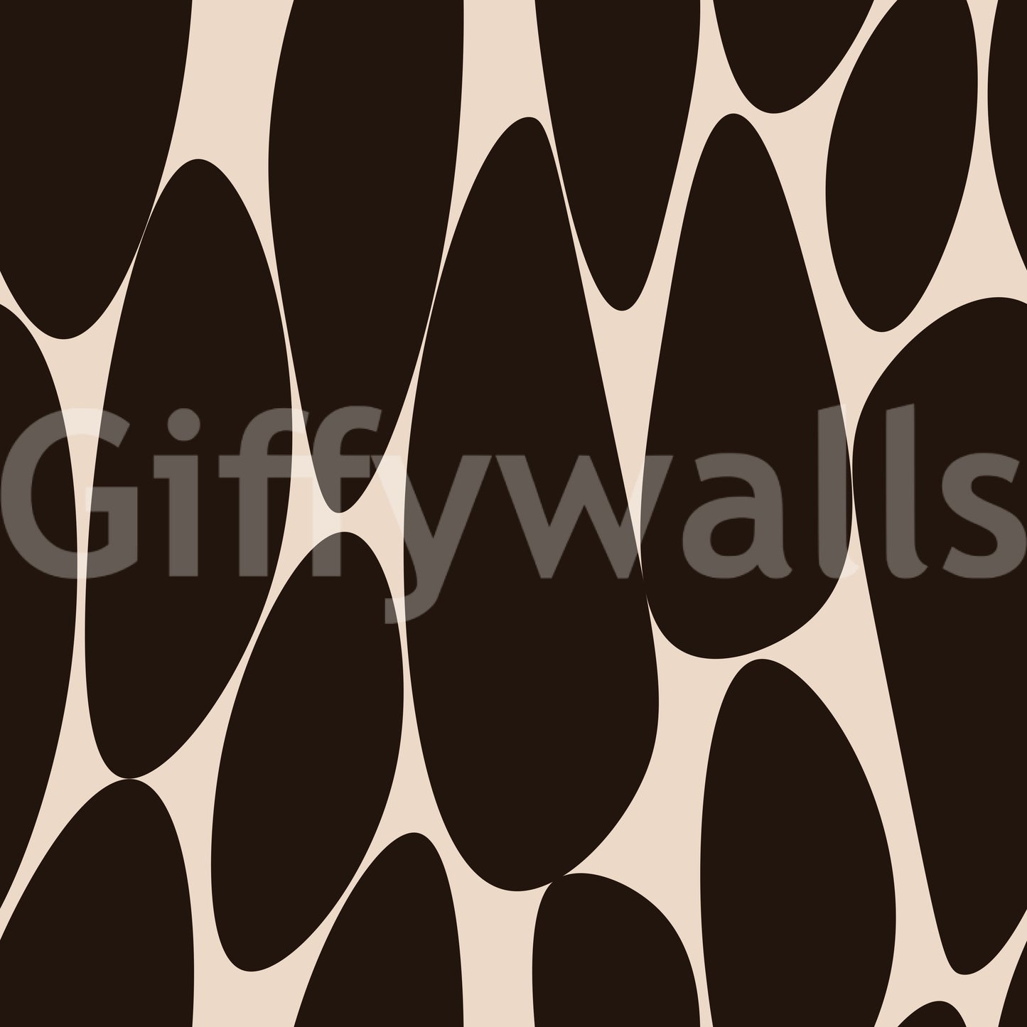 Contemporary Flowing Shapes Wallpaper