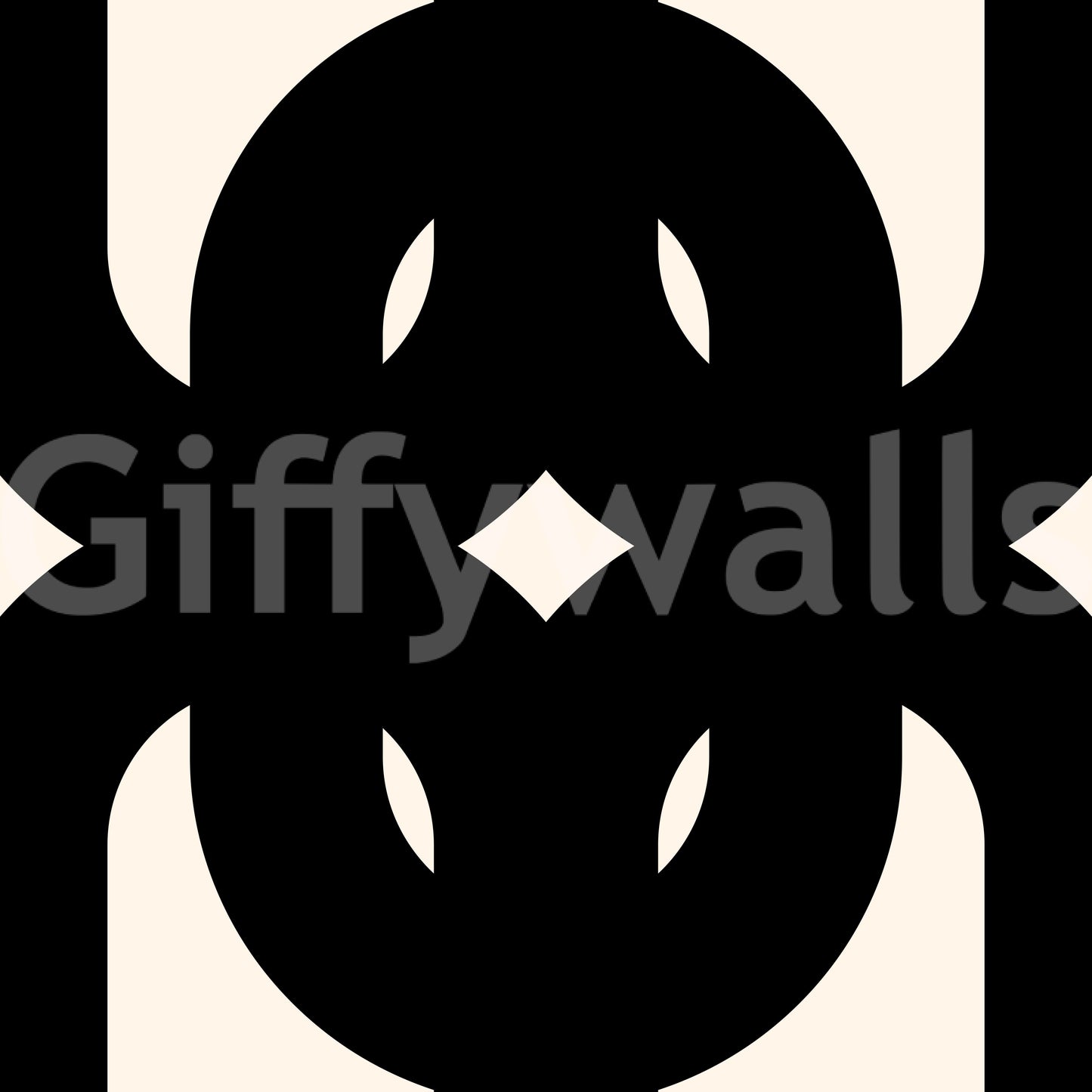 Graphic Modern Interlocking Pattern Wallpaper