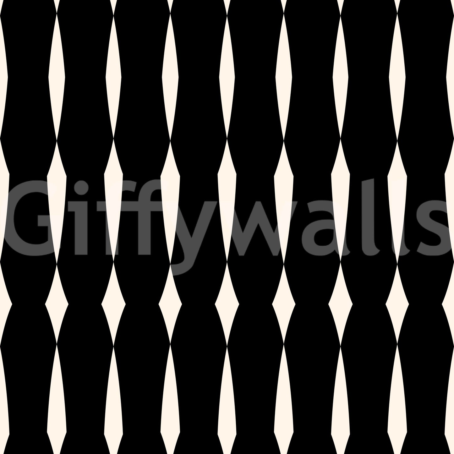 Monochromatic Geometric Column Pattern Wallpaper