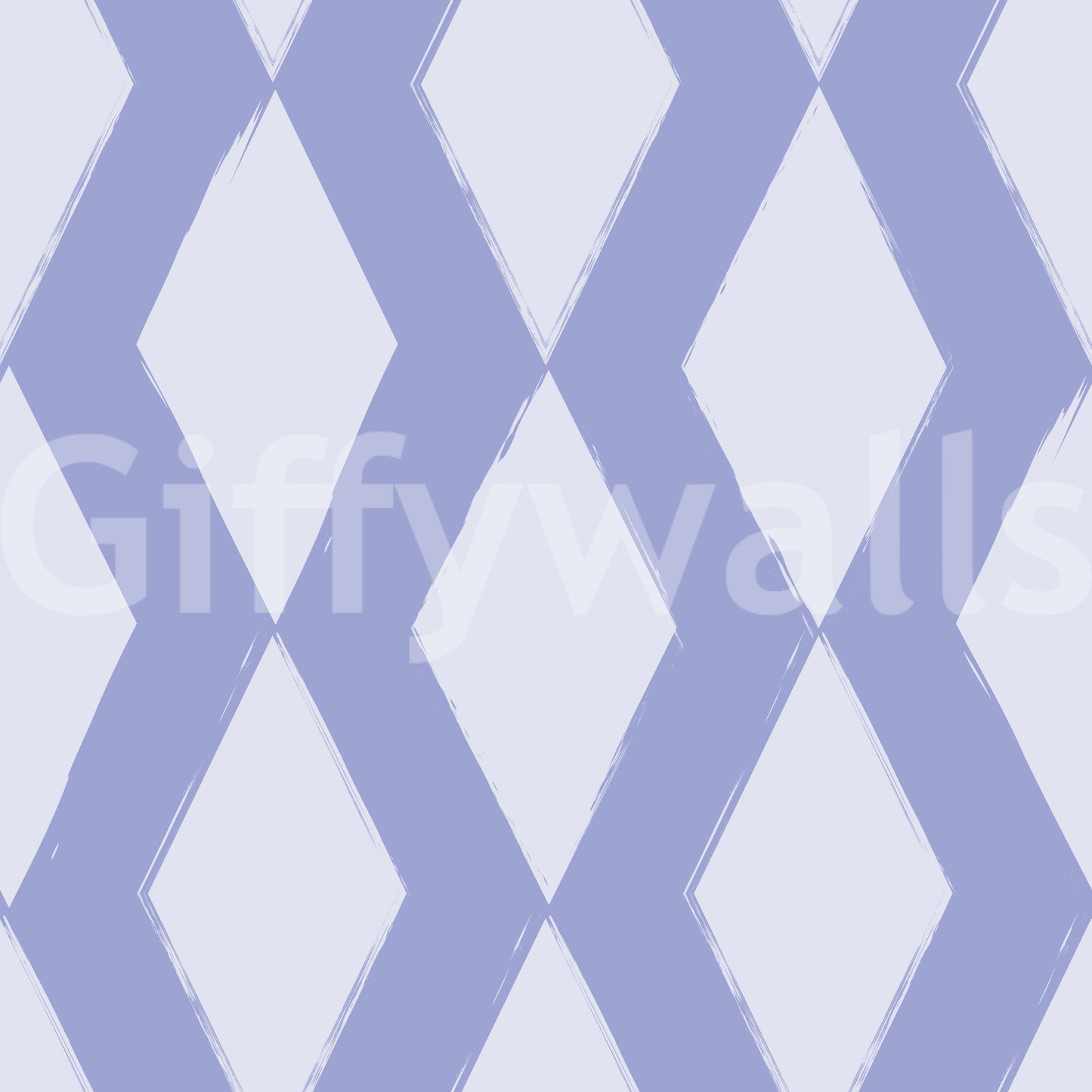Muted Blue Abstract Diamond Lattice Wallpaper