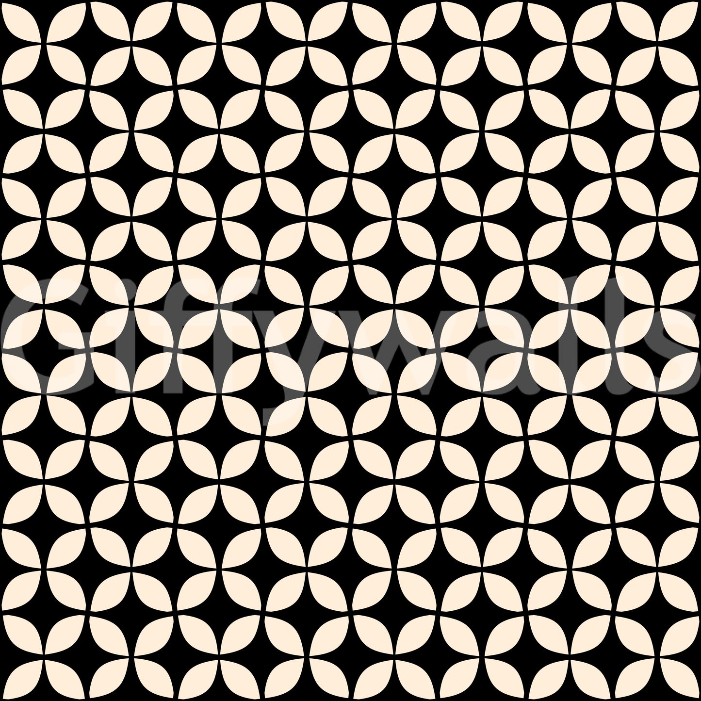 Minimalist Petal Lattice Wallpaper