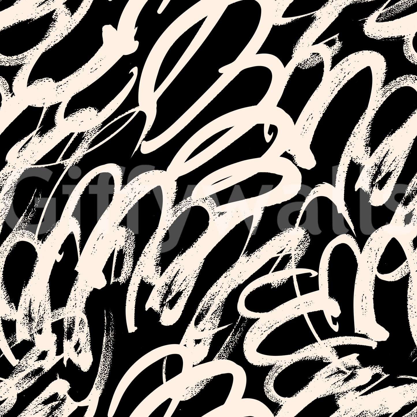 Monochrome Swirl Abstract Line Art Wallpaper