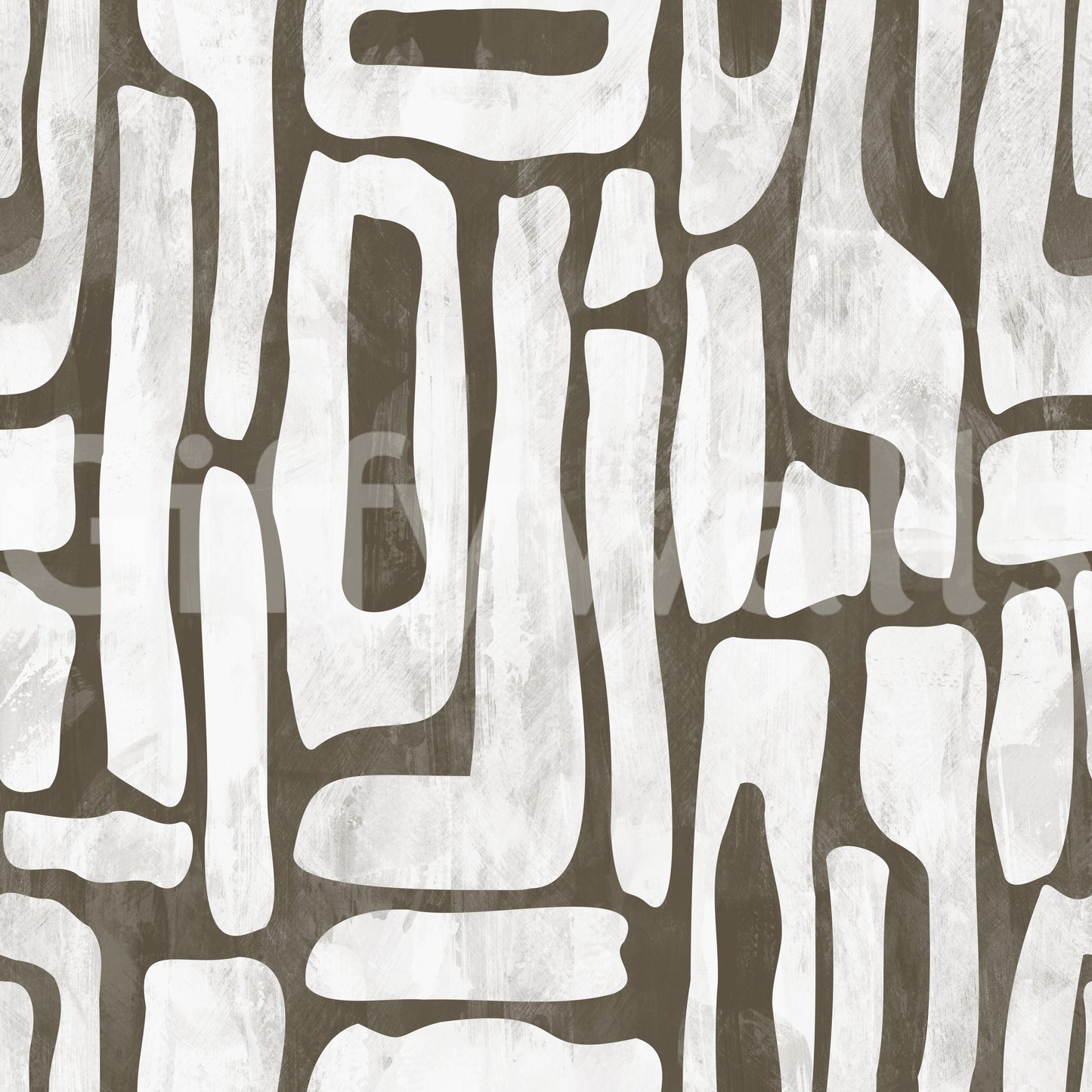 Abstract Organic Stone Motif Wallpaper