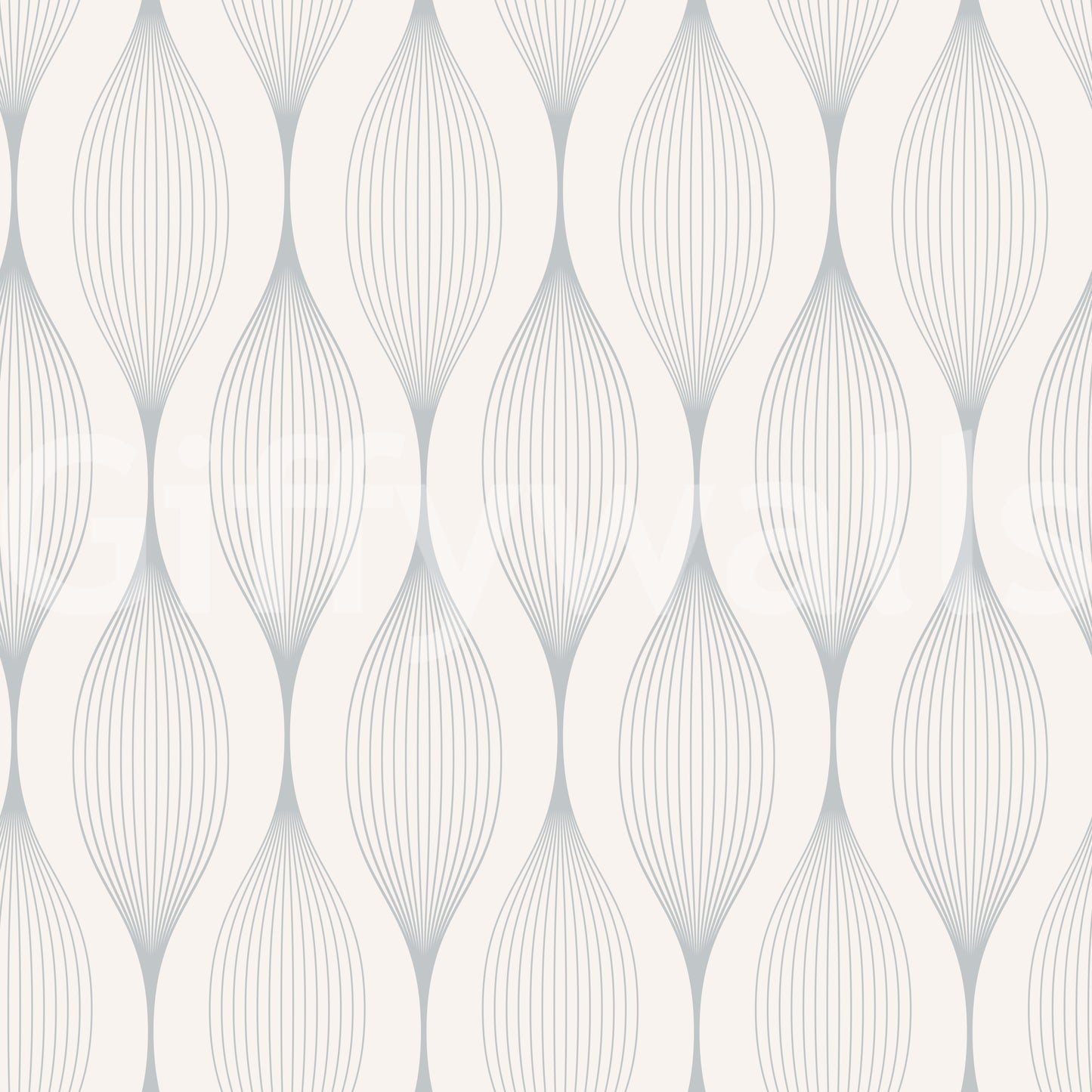 Minimalist Soft Gray Curves Wallpaper