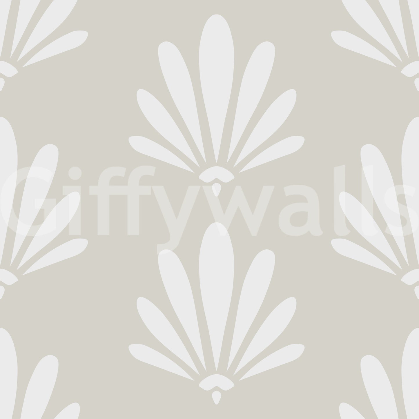 Minimalist Fan Pattern Wallpaper