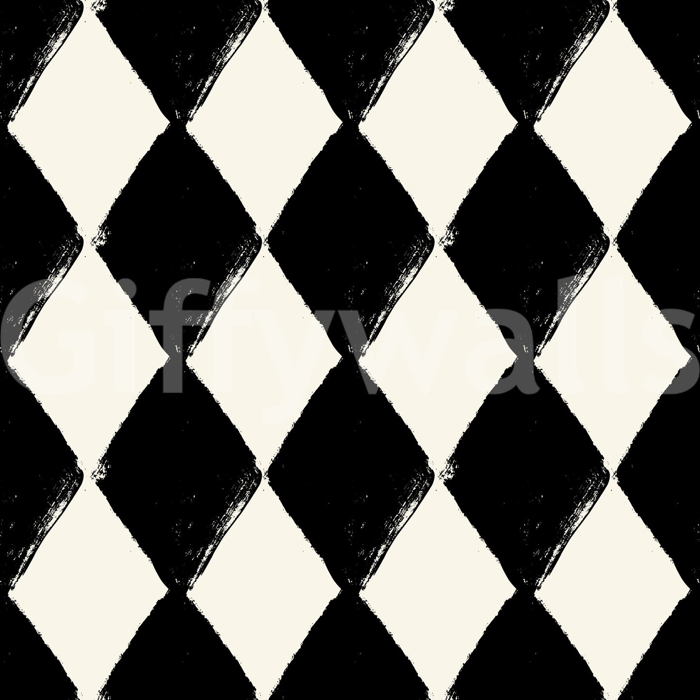Textured Harlequin Brushwork Wallpaper
