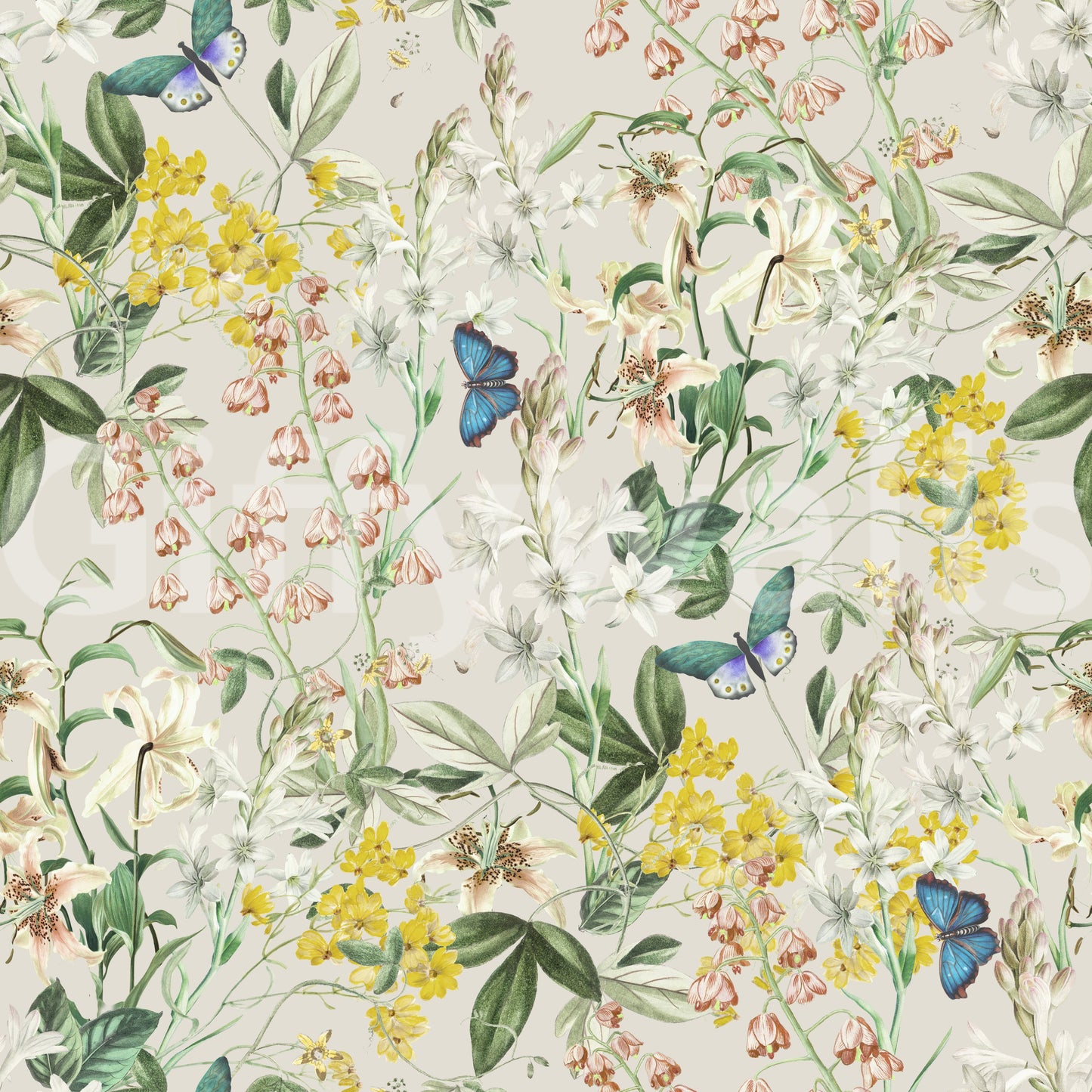 Meadow Butterfly Garden Wallpaper