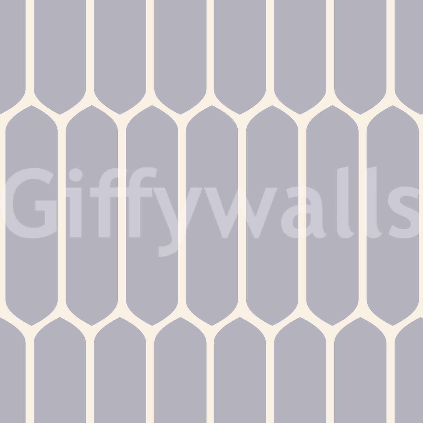 Soft Grey Geometric Arches Wallpaper